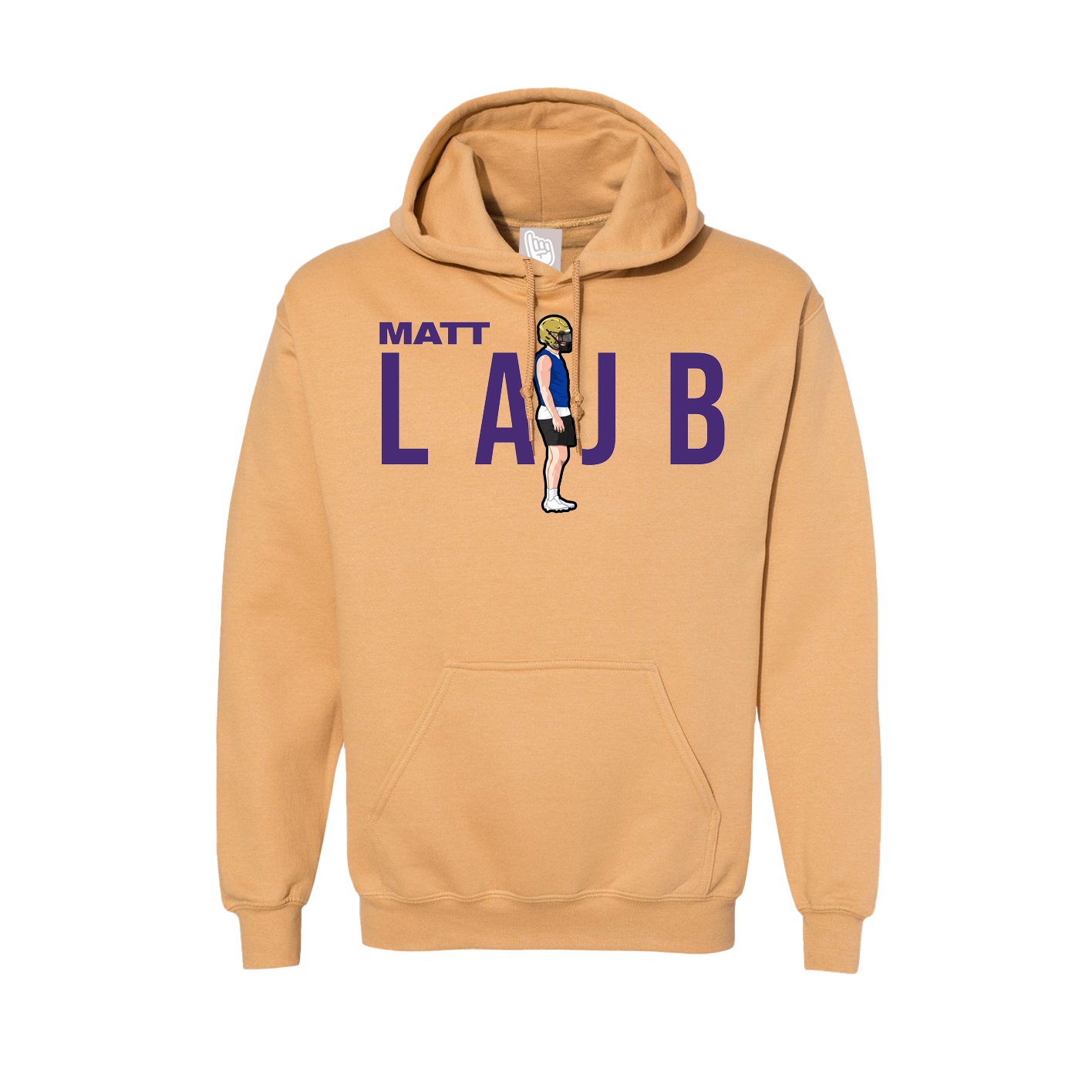 Hoodie — Player Name in Vegas Gold
