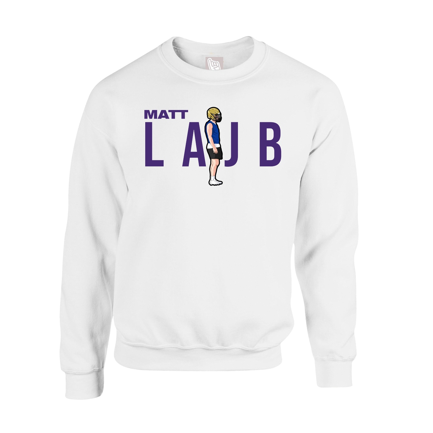 Fleece Crew — Player Name in White