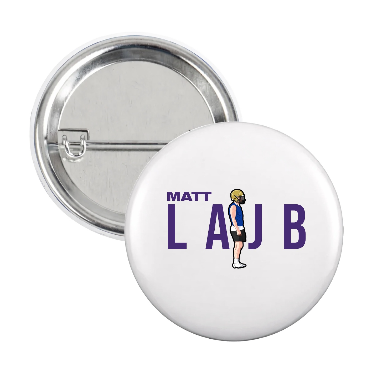 Game Day Button — Player Name in White