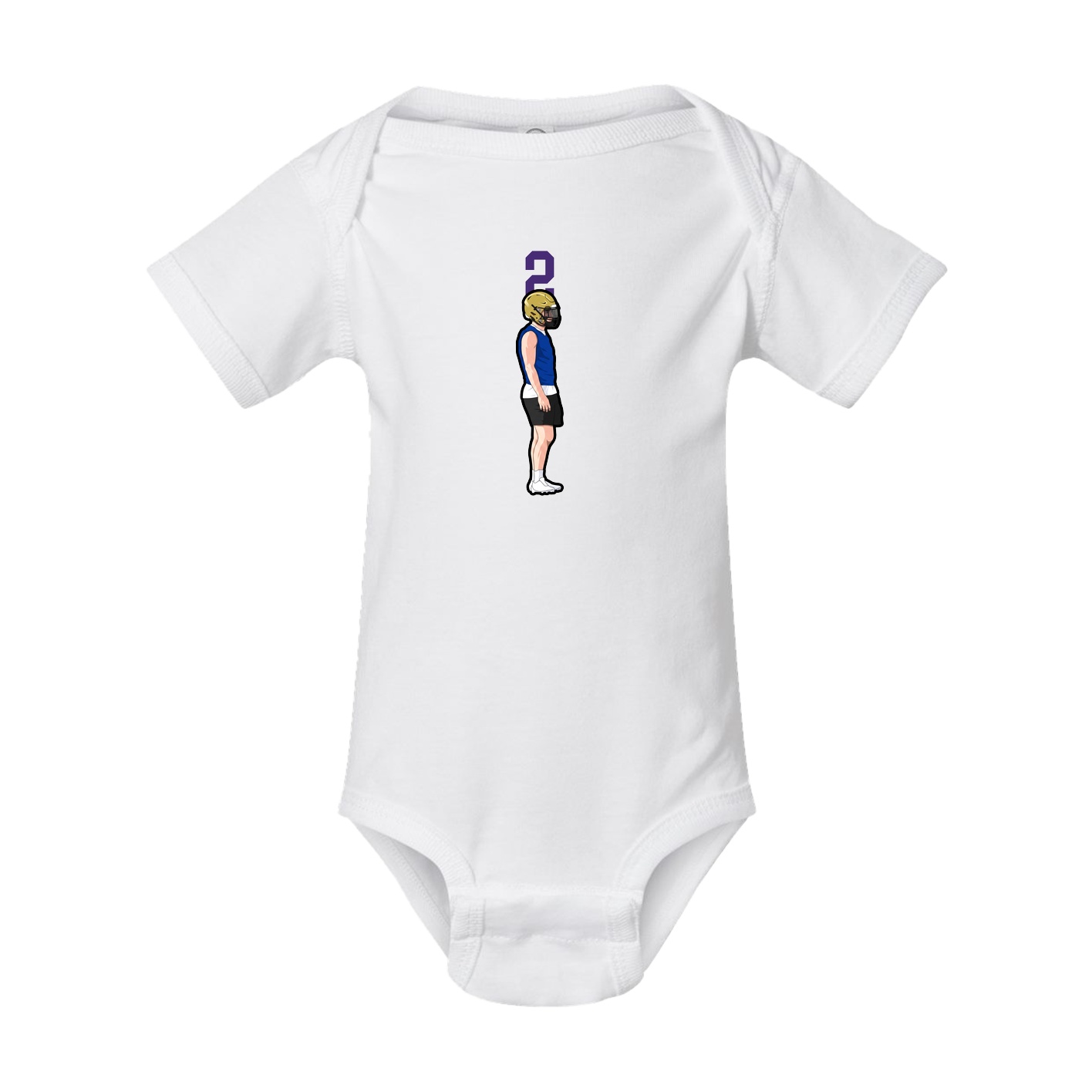 Baby Onesie — Number Top in White