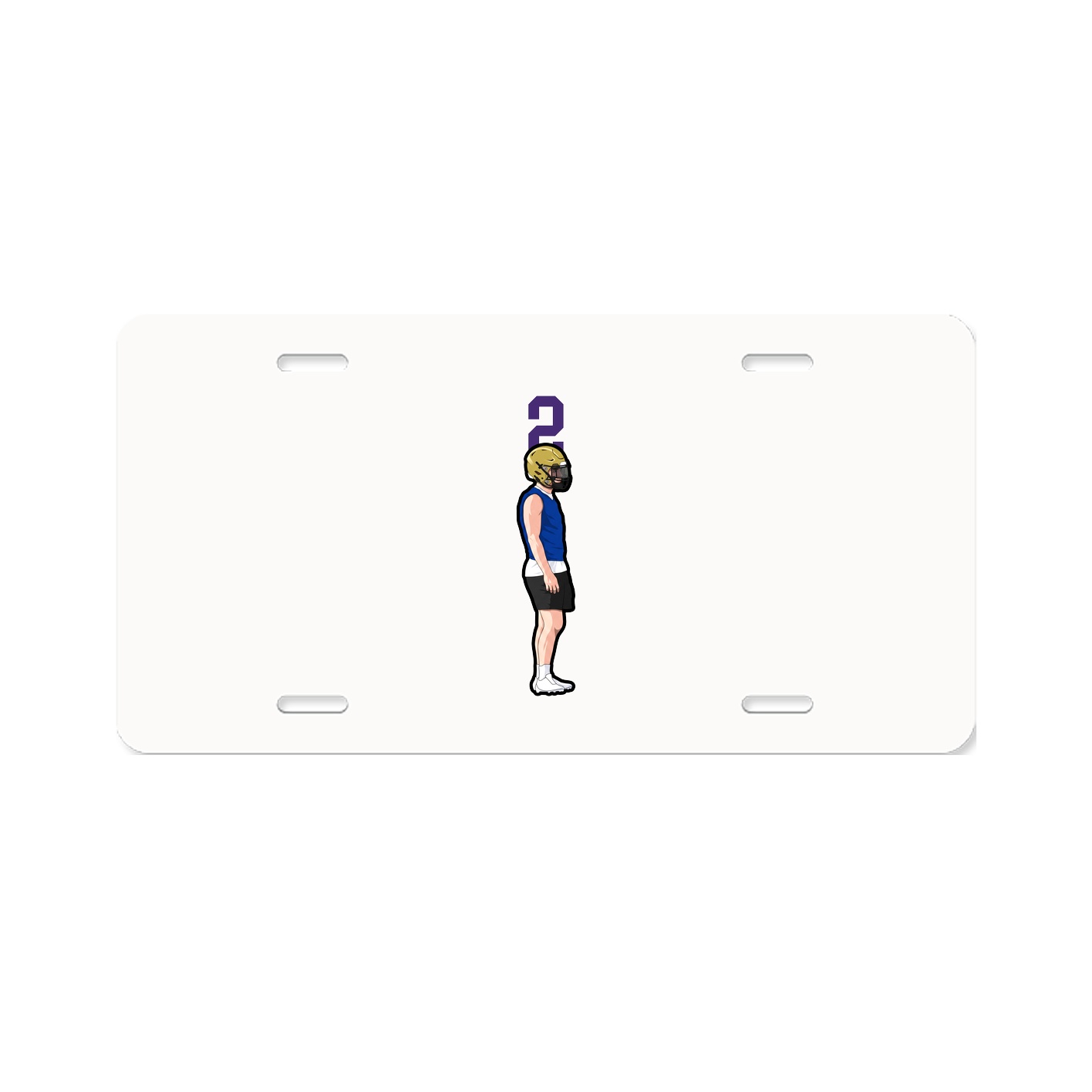 License Plate — Number Top in Classic