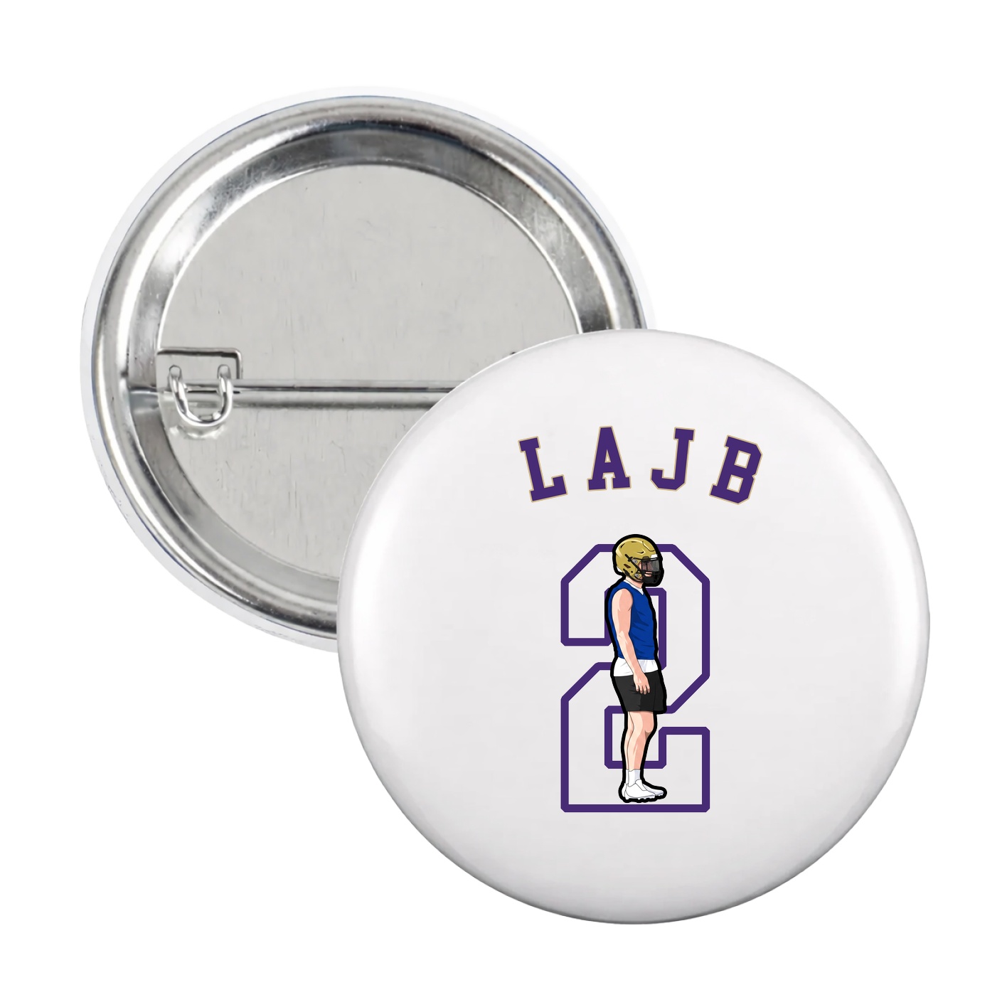 Game Day Button — Shirsey Arch in White