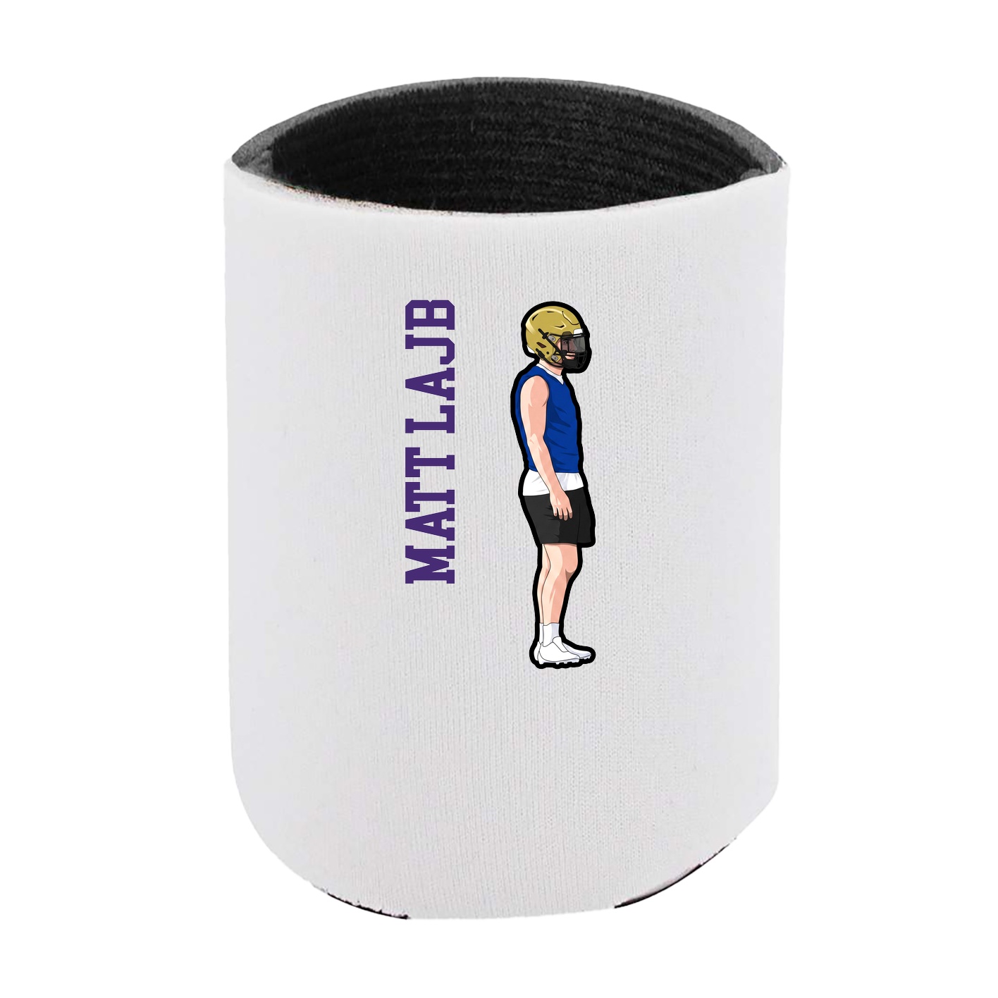 Can Holder — Name Vertical in White