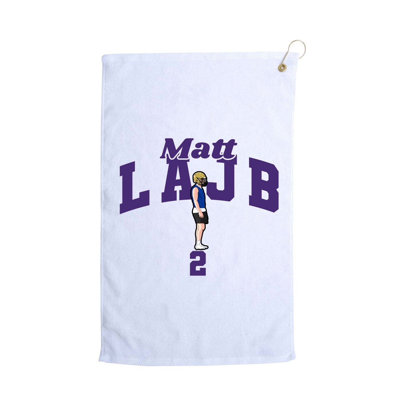 Golf Towel — Signature Arch in White