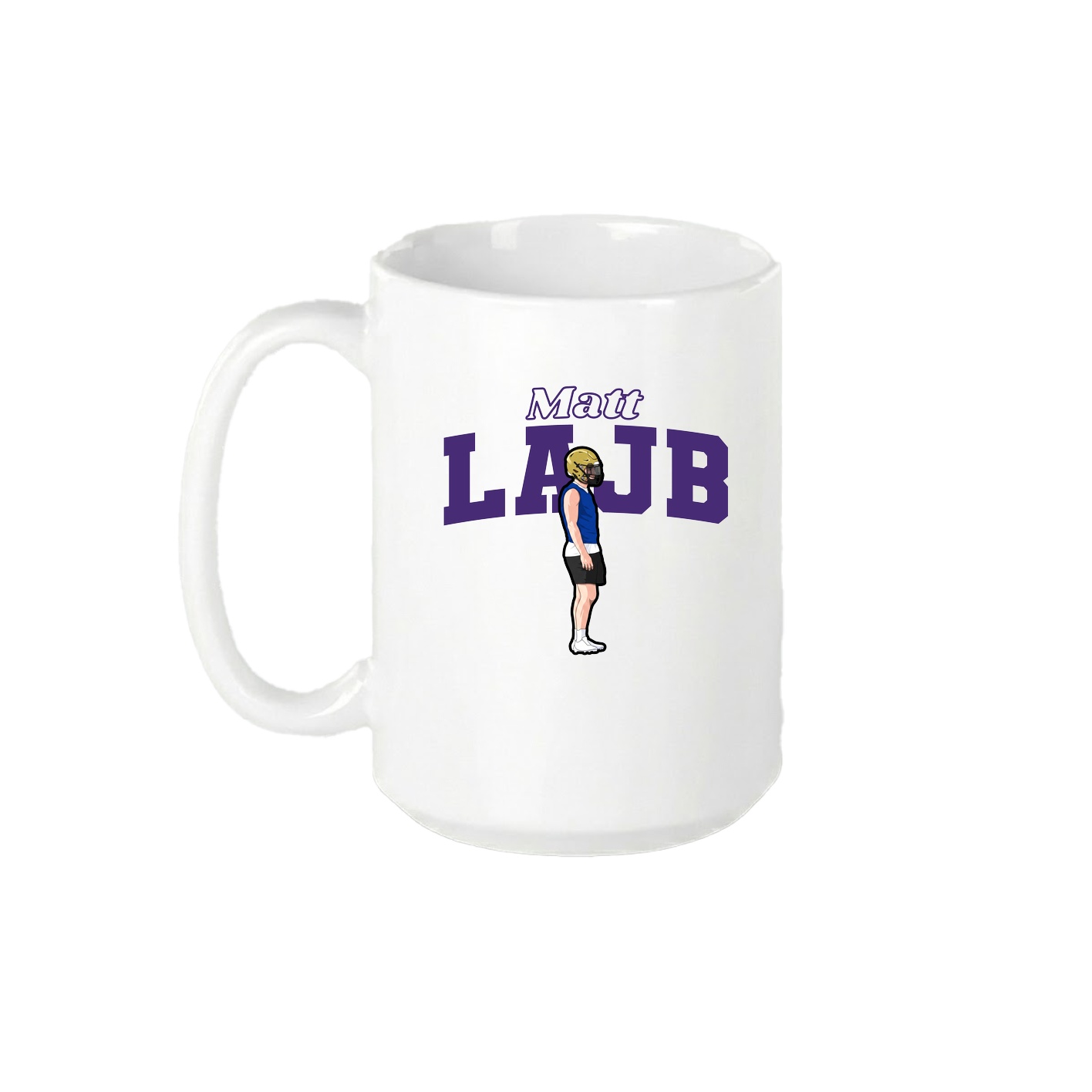 15oz Coffee Mug — Name Arch in White