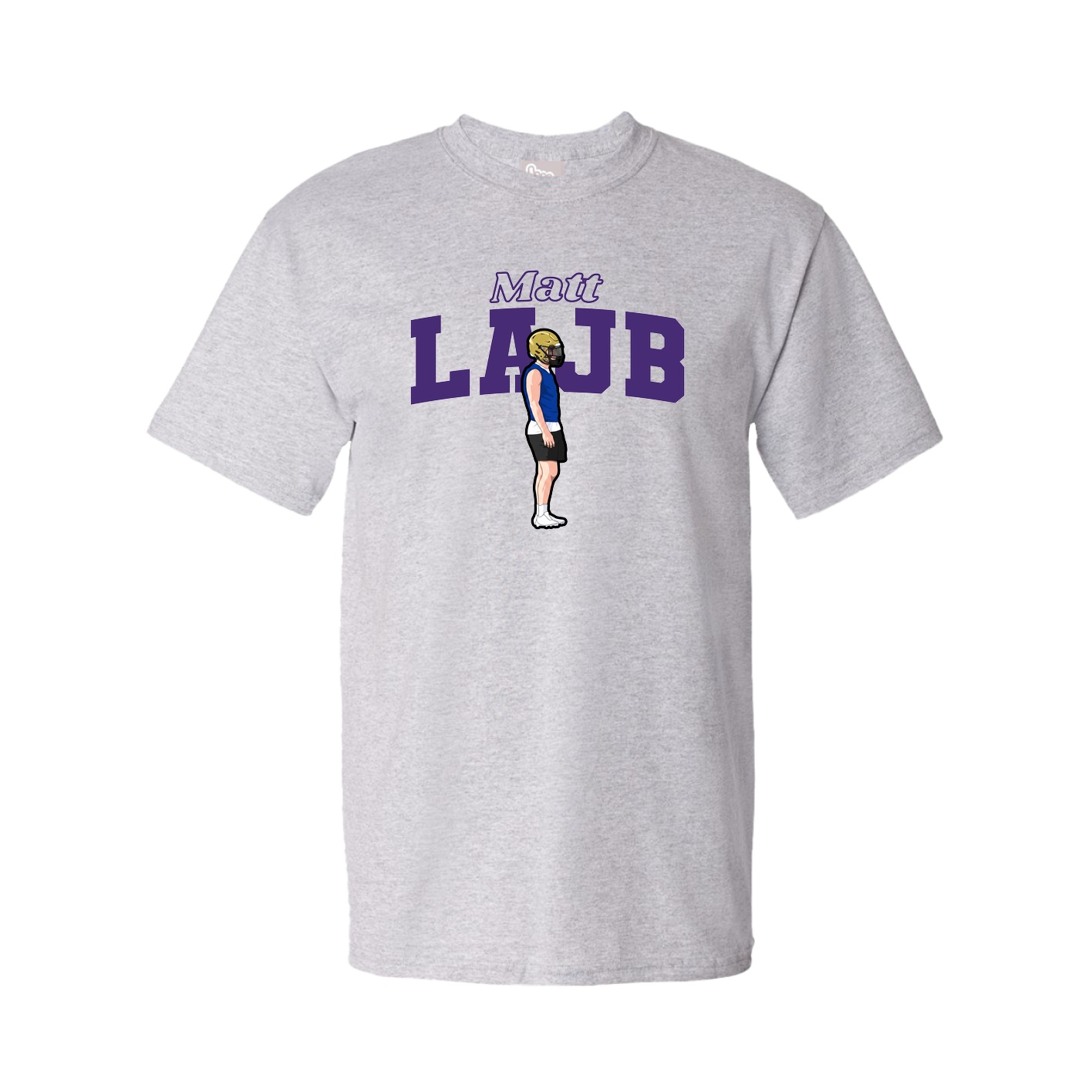 Youth Tee — Name Arch in Grey
