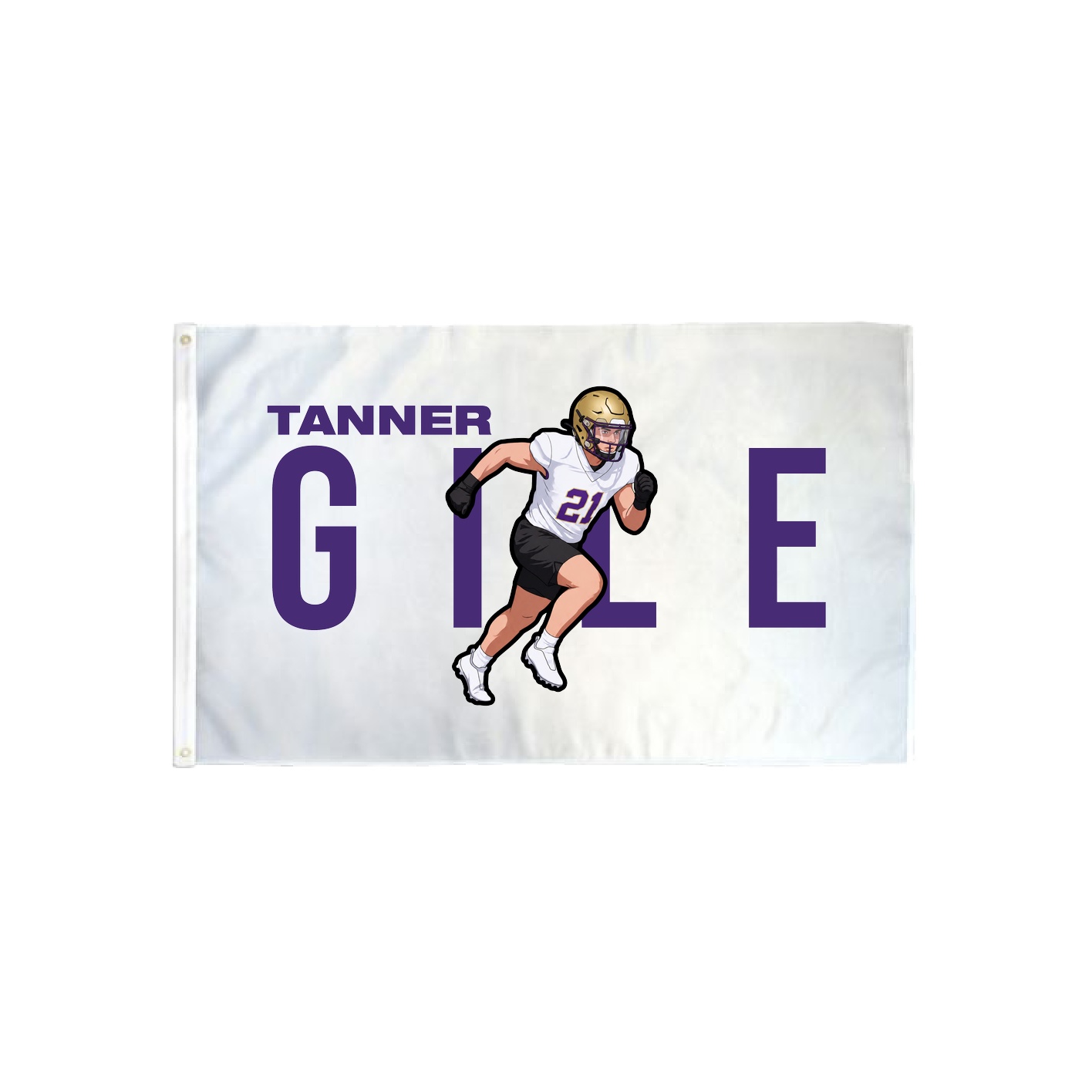 3x5 Flag — Player Name in Classic