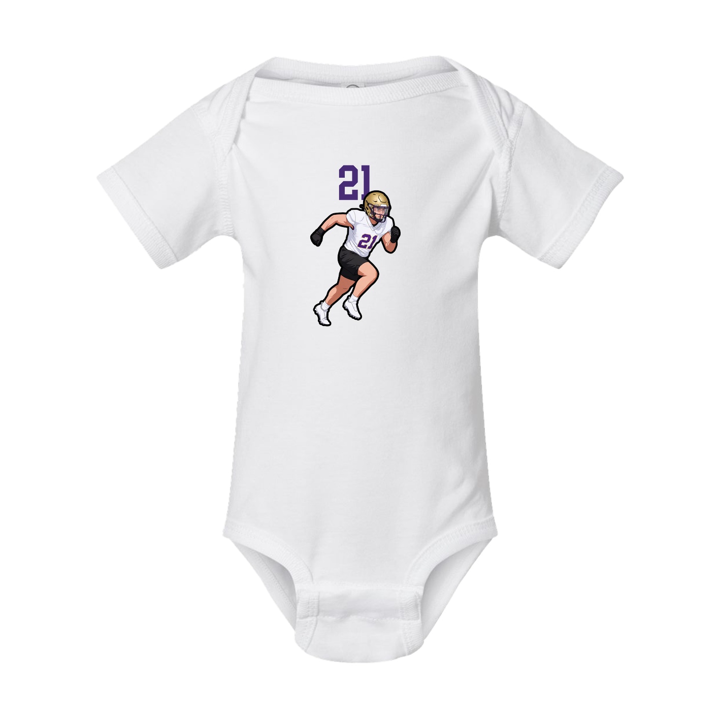 Baby Onesie — Number Top in White
