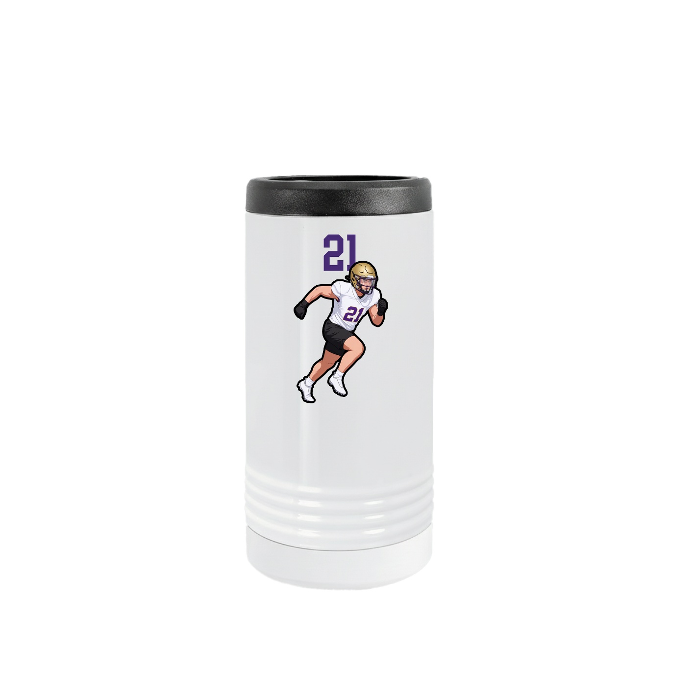 Slim Beverage Holder — Number Top in White