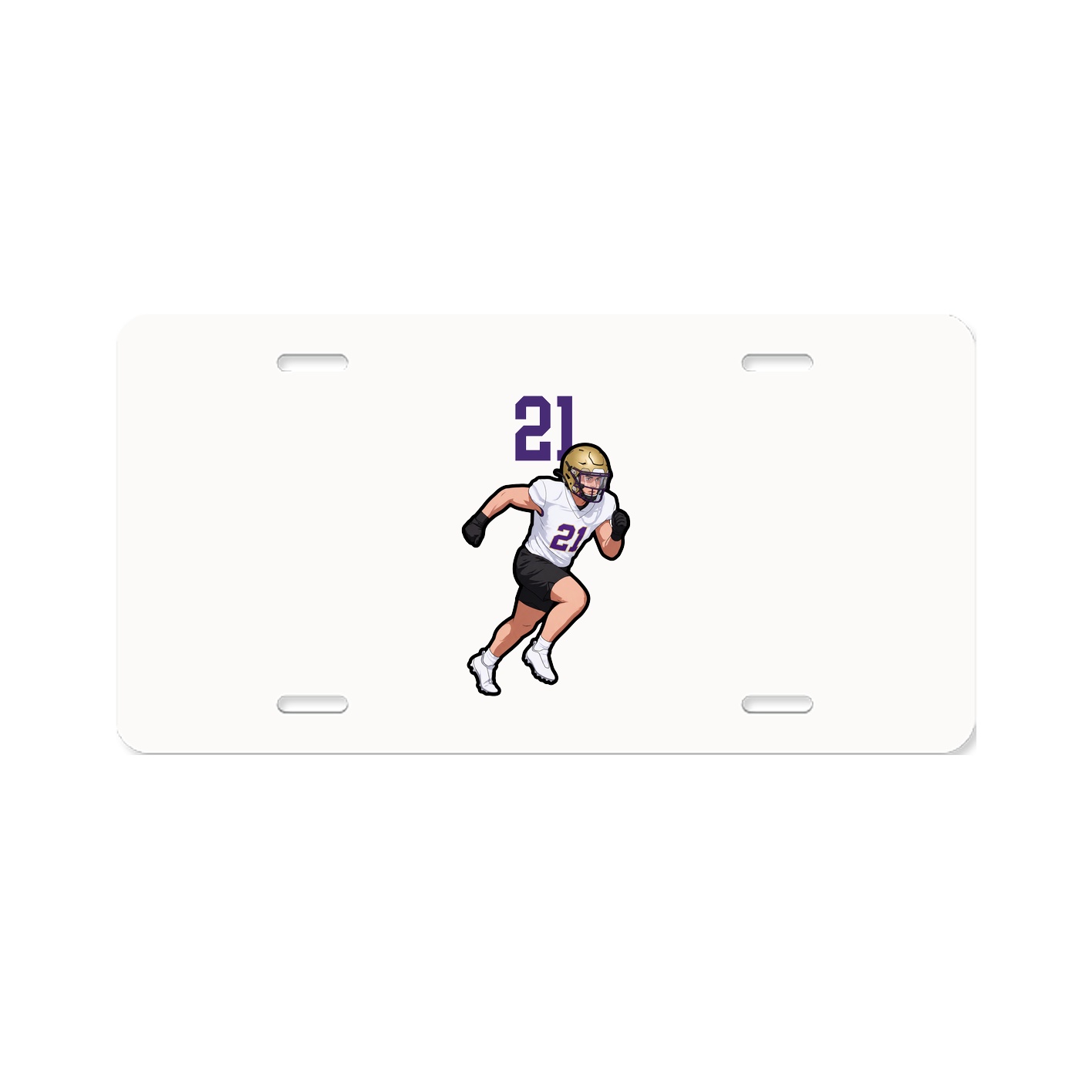 License Plate — Number Top in Classic
