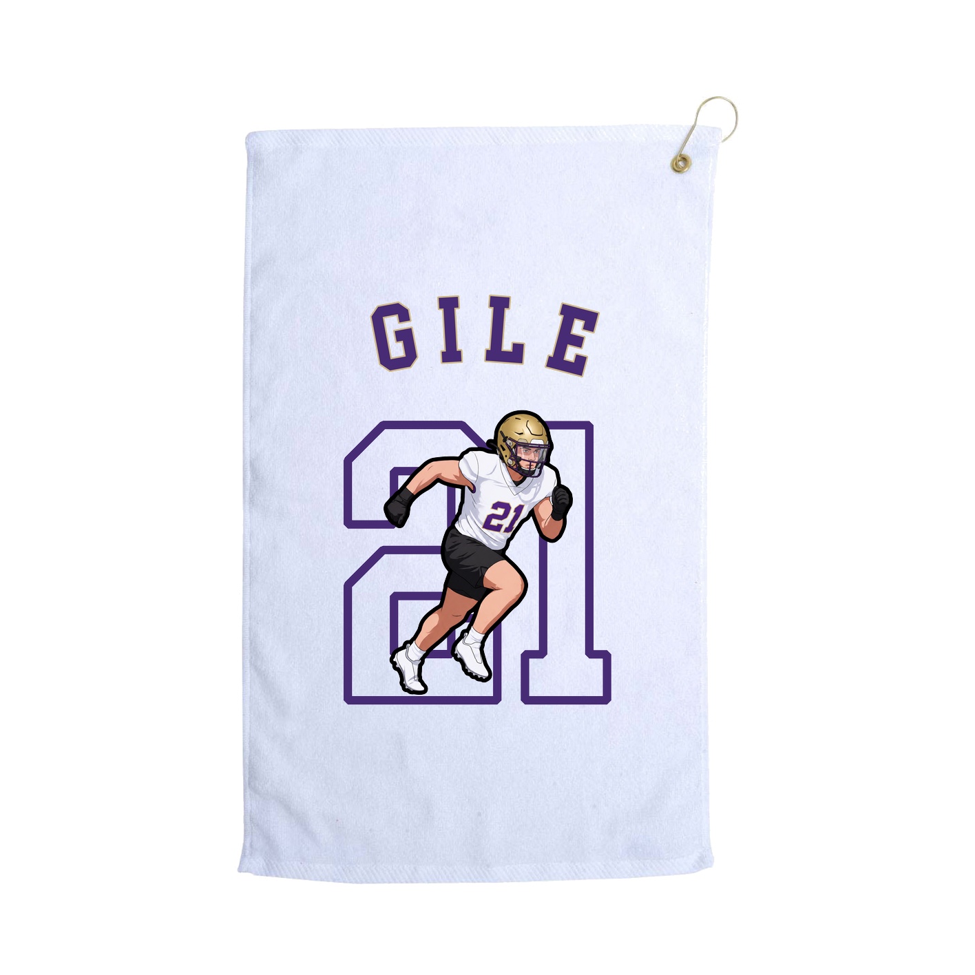 Golf Towel — Shirsey Arch in White