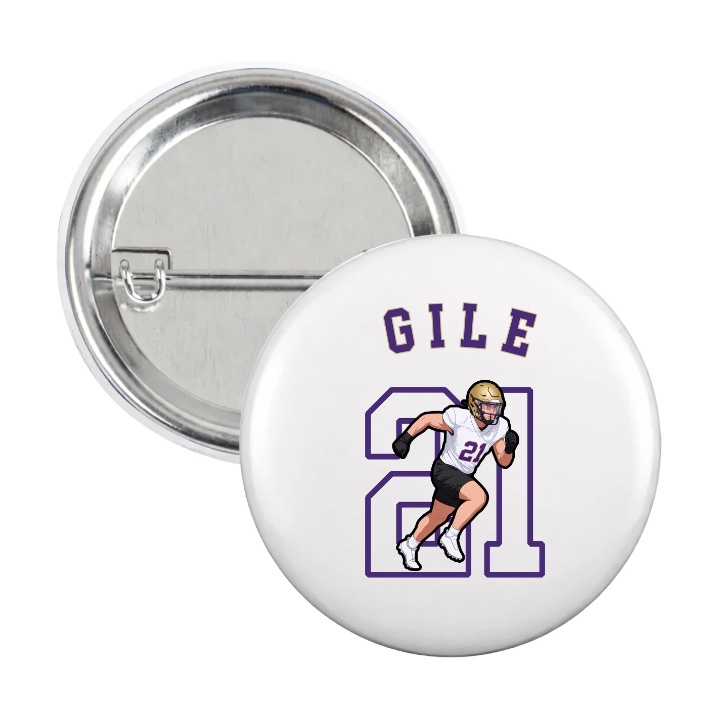 Game Day Button — Shirsey Arch in White