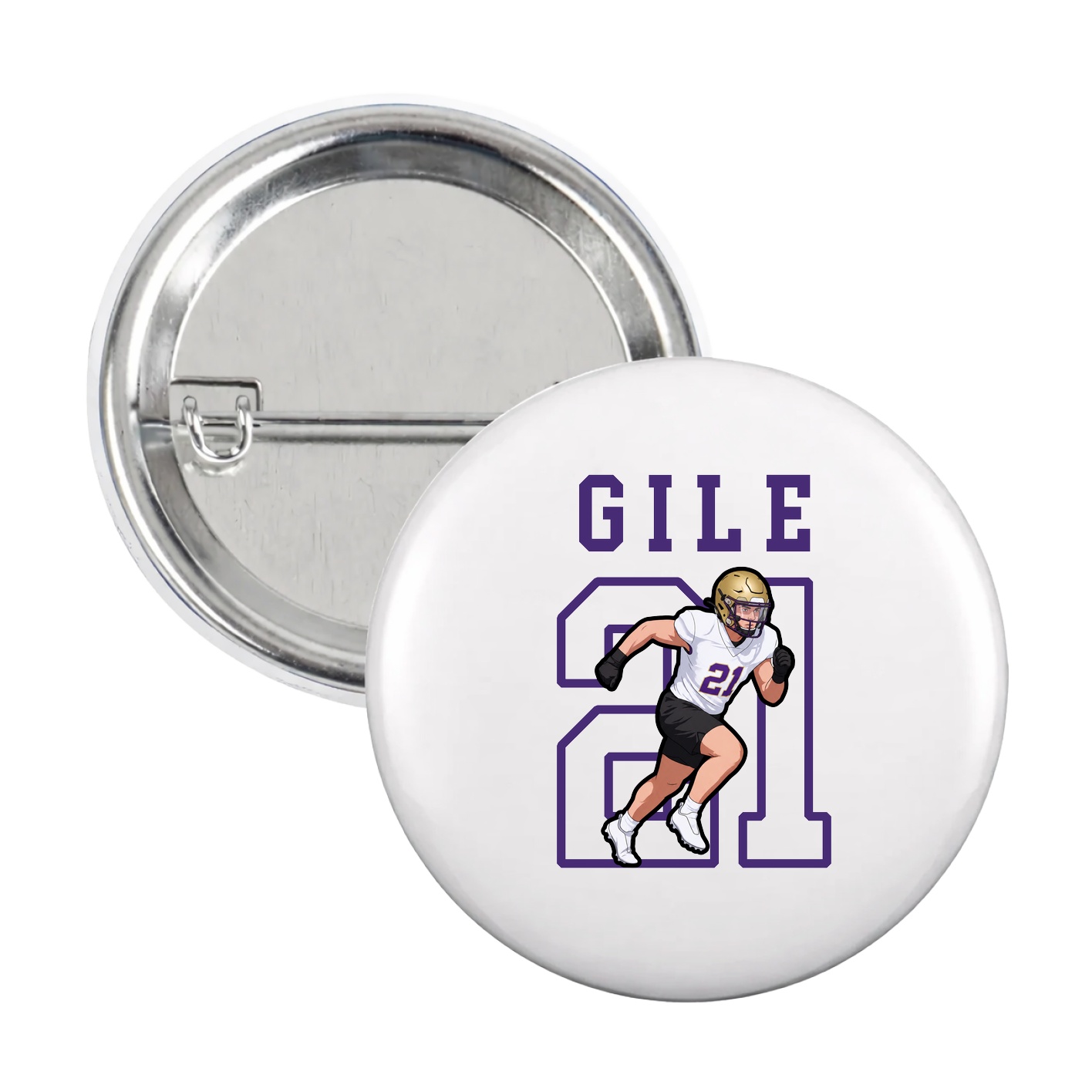 Game Day Button — Shirsey in White