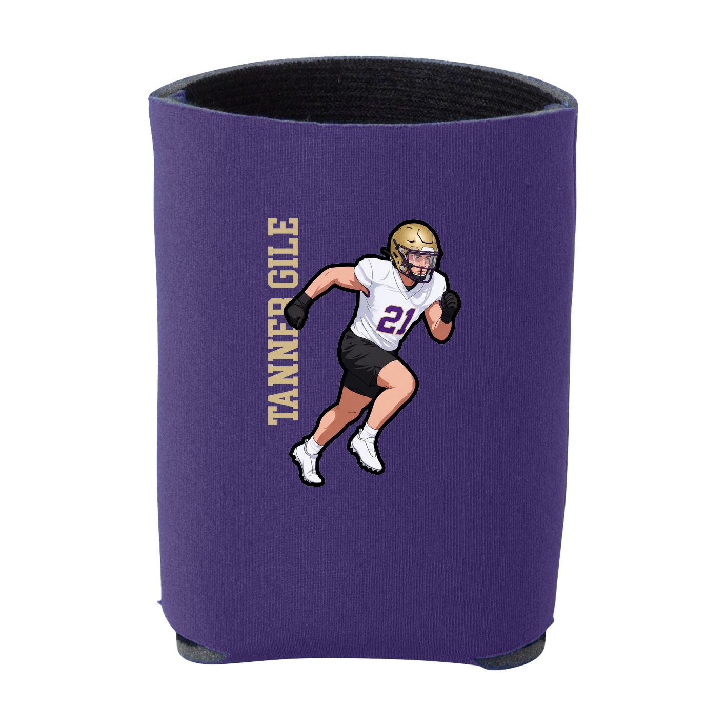 Can Holder — Name Vertical in Purple