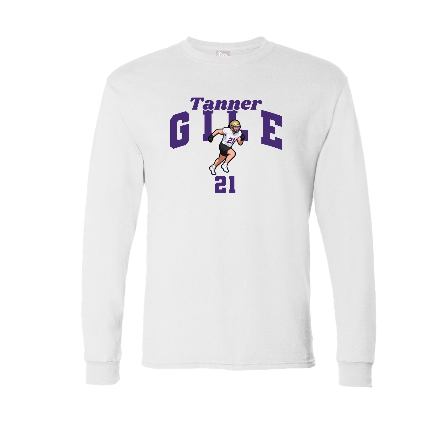 Long Sleeve Tee — Signature Arch in White