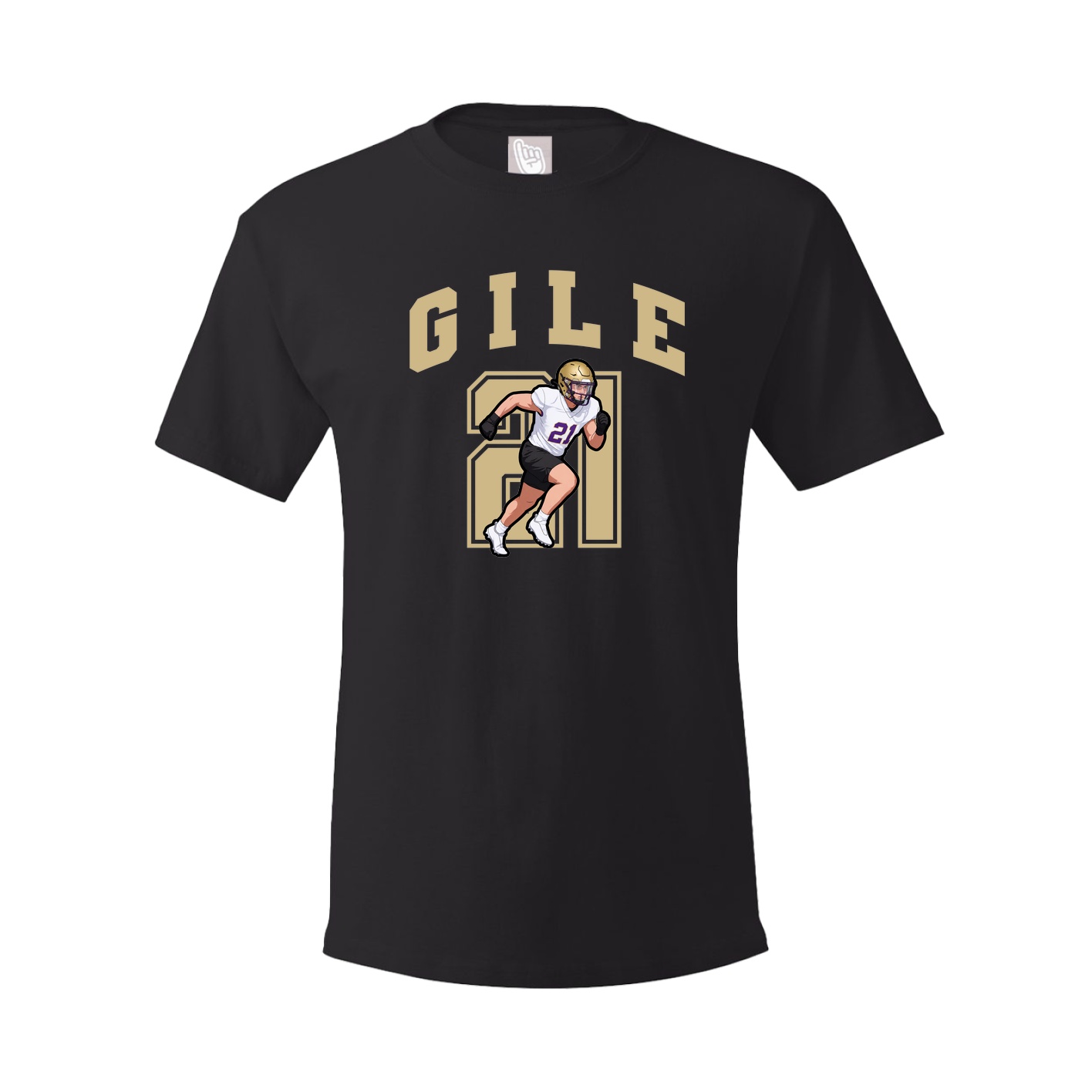 Youth Tee — Number in Black