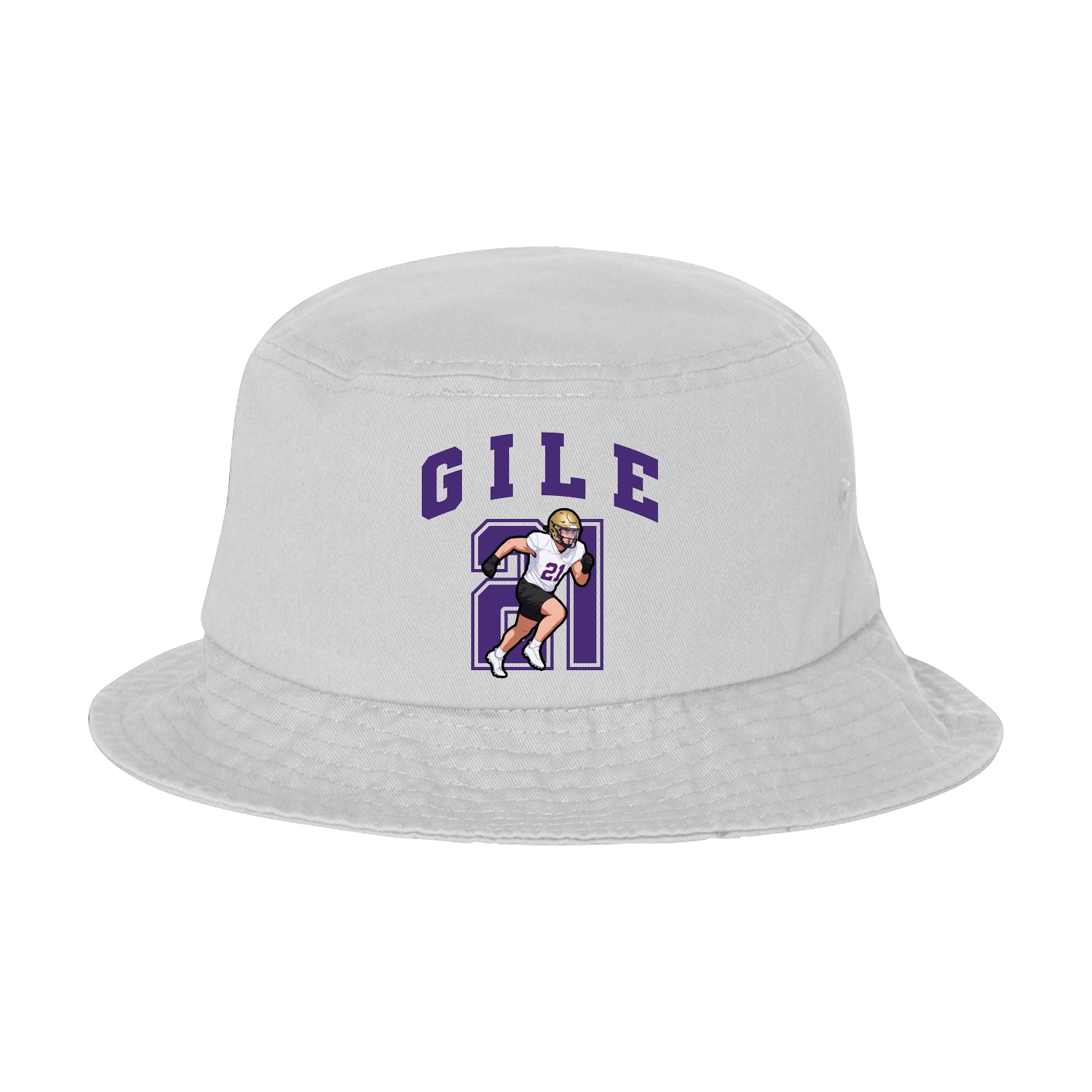 Bucket Cap — Number in White