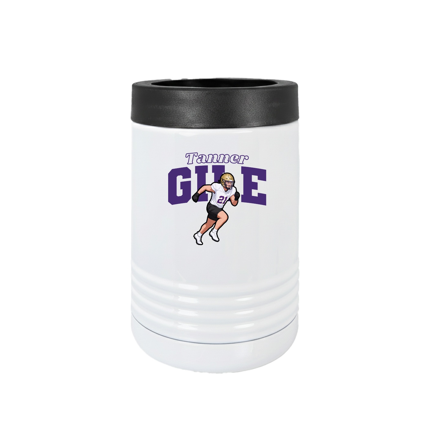 Beverage Holder — Name Arch in White