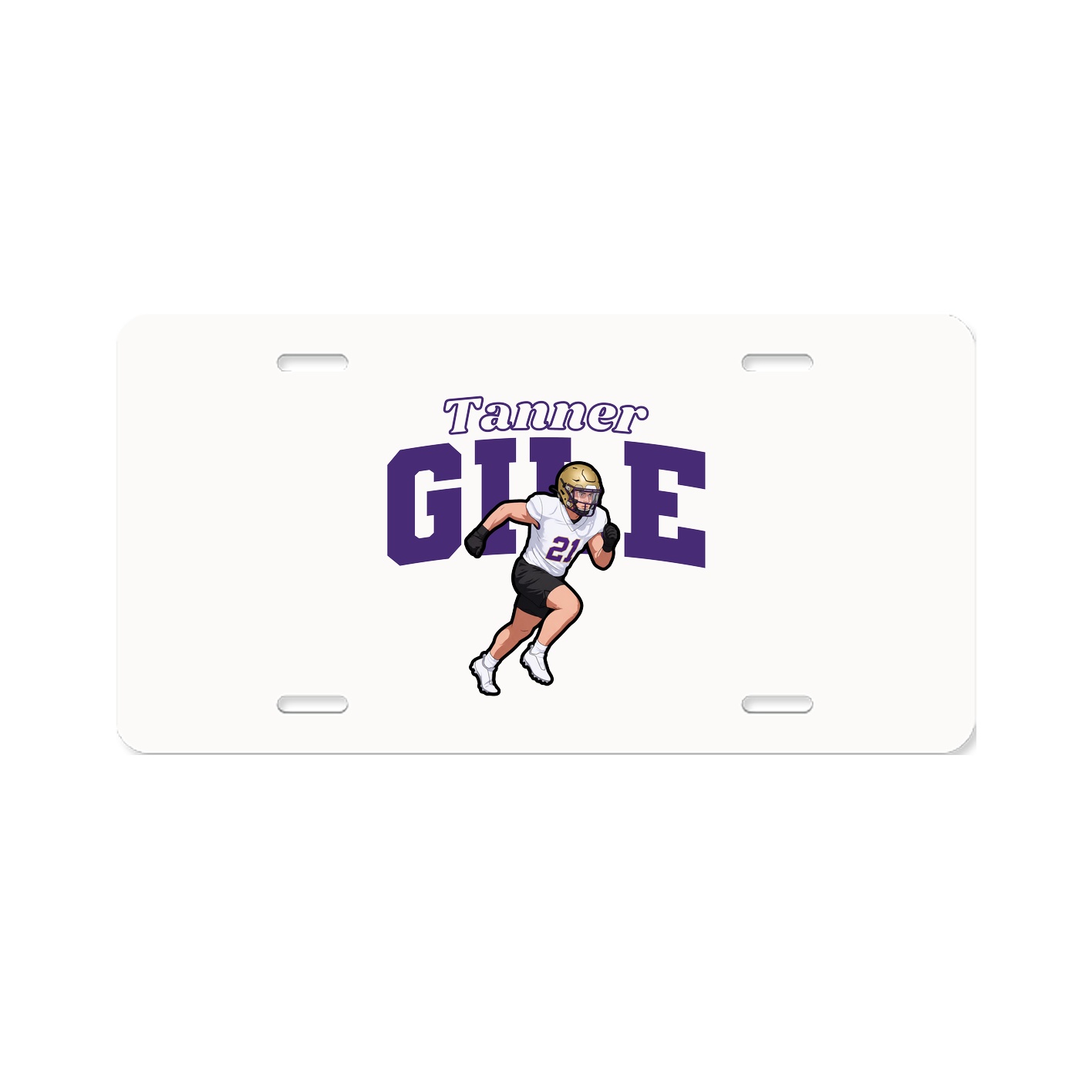 License Plate — Name Arch in Classic