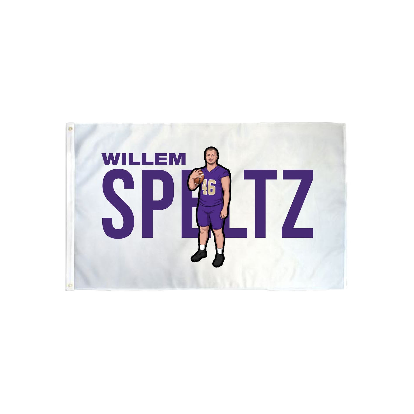 3x5 Flag — Player Name in Classic