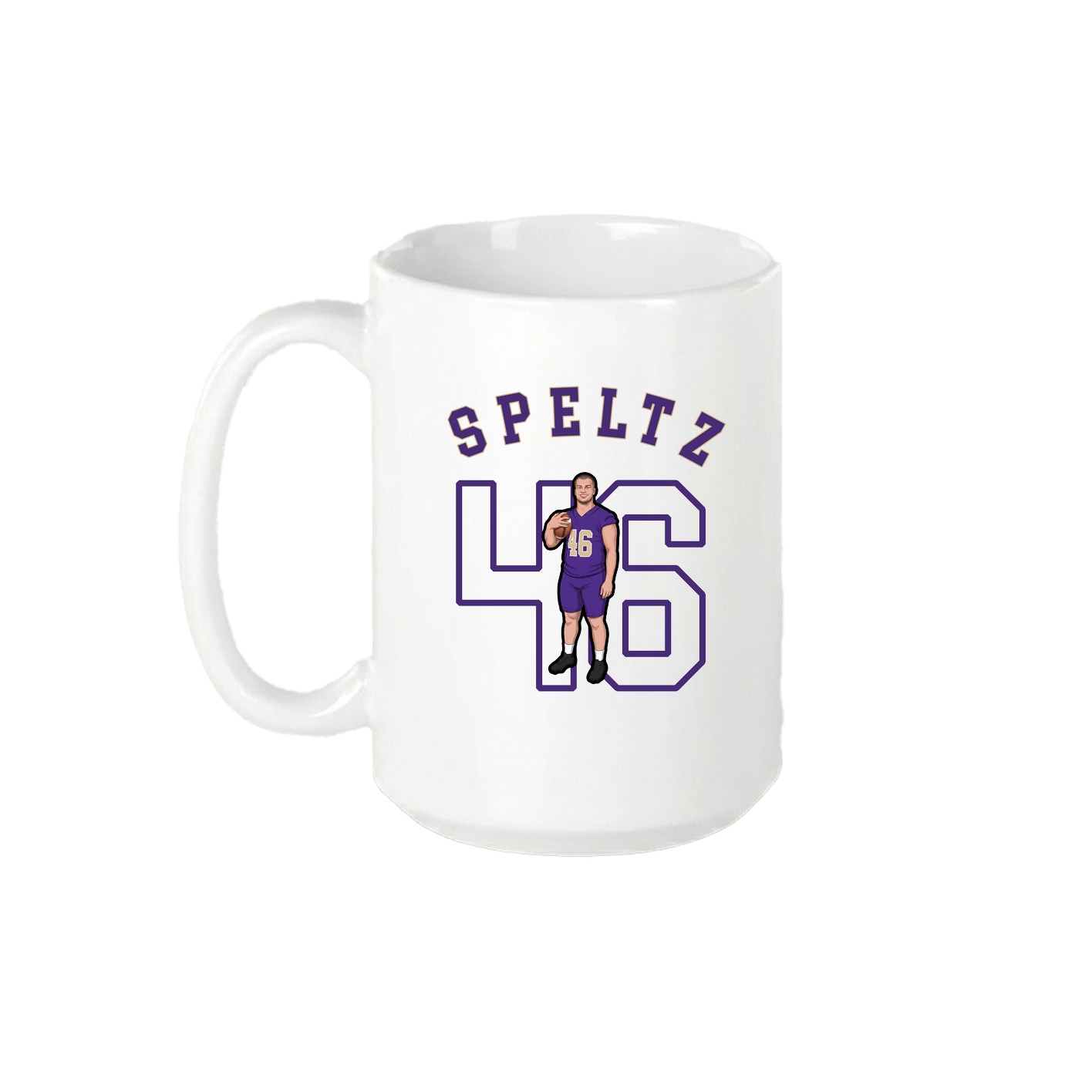 15oz Coffee Mug — Shirsey Arch in White