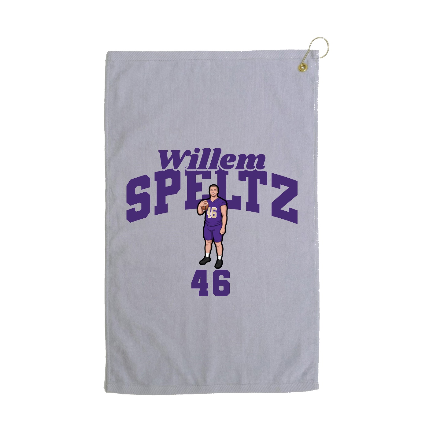 Golf Towel — Signature Arch in Grey