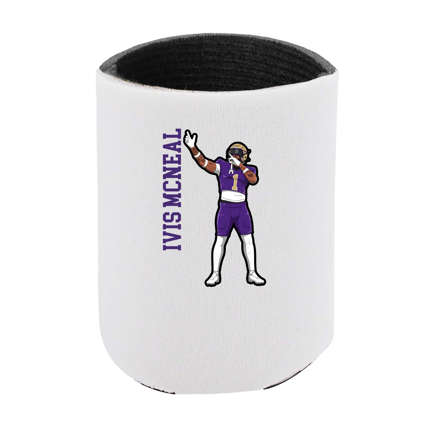 Can Holder — Name Vertical in White