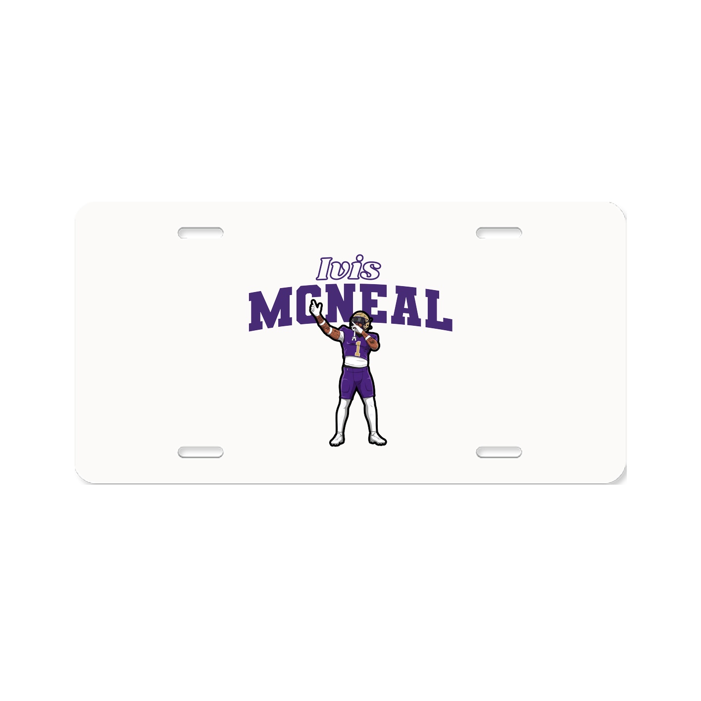 License Plate — Name Arch in Classic
