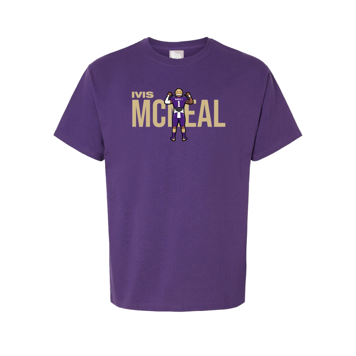 Youth Tee — Player Name in Purple