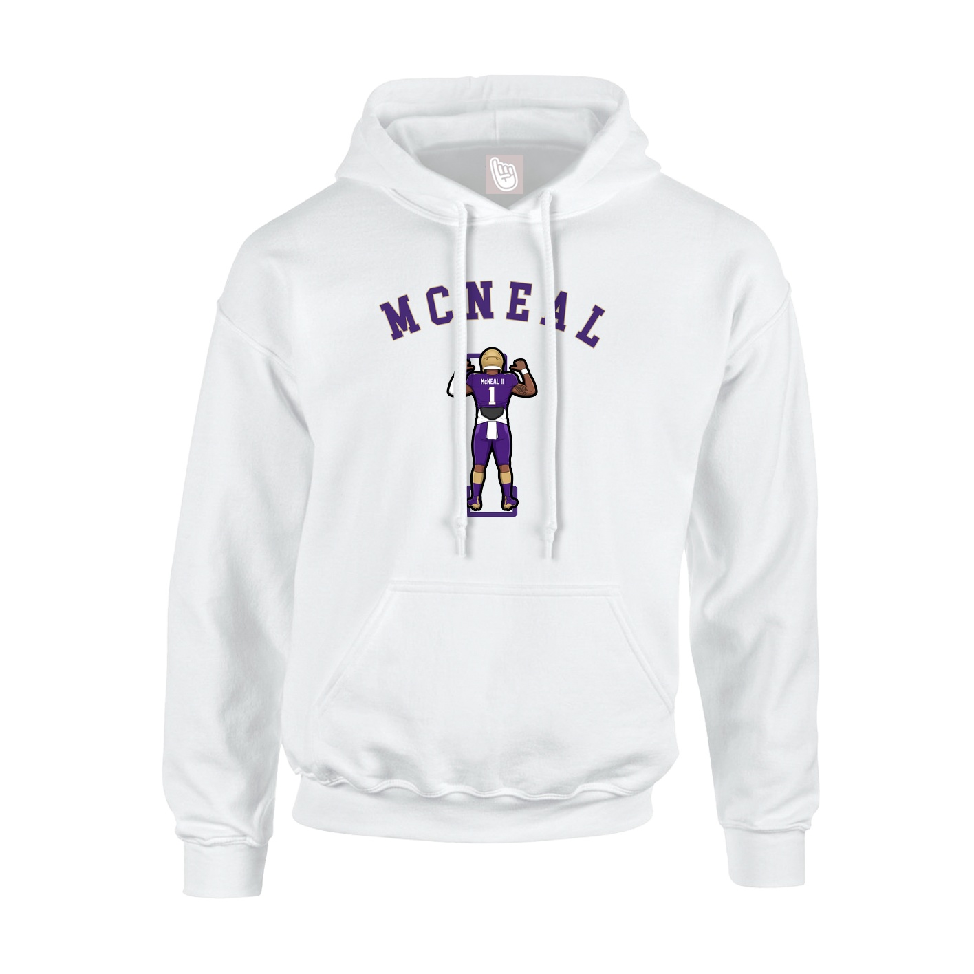 Youth Hoodie — Shirsey Arch in White