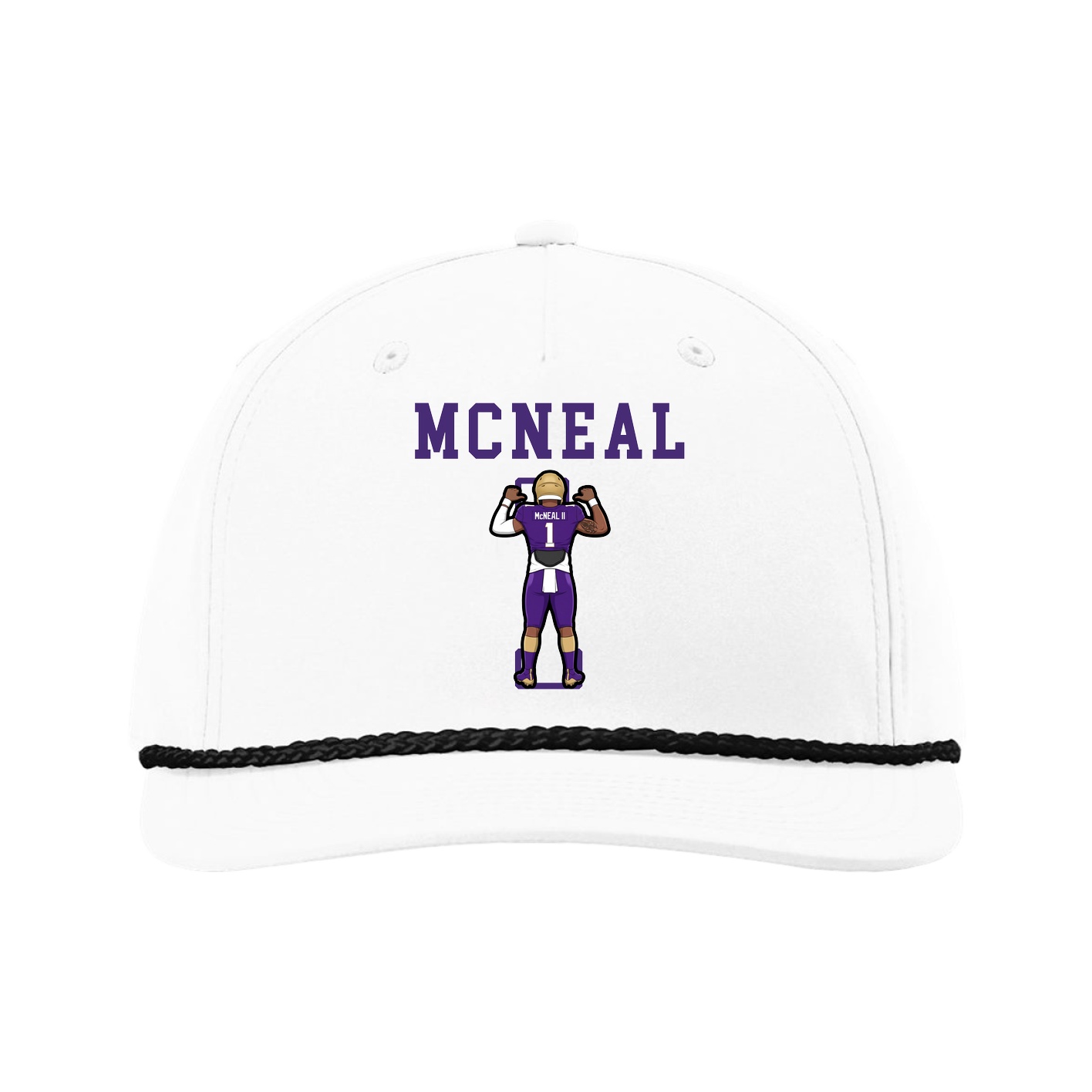 Five-Panel Classic Rope Cap — Shirsey in White