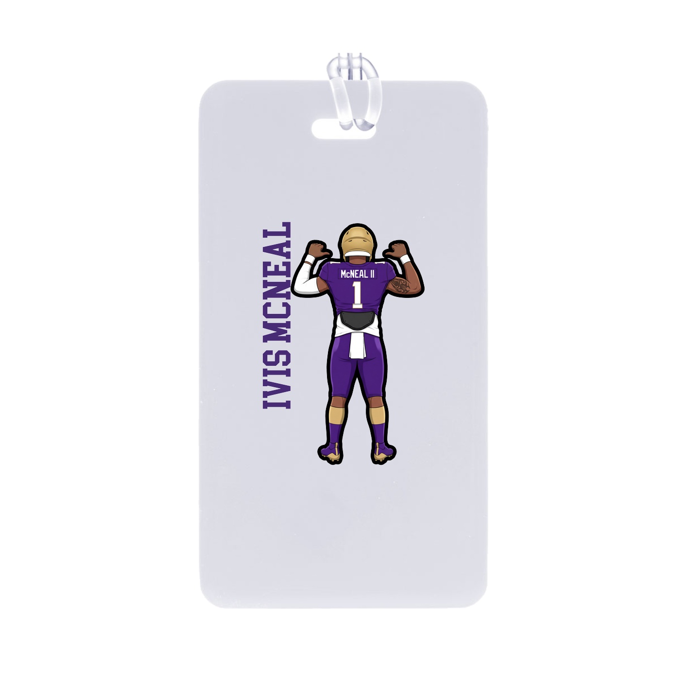 Bag Tag — Name Vertical in Classic