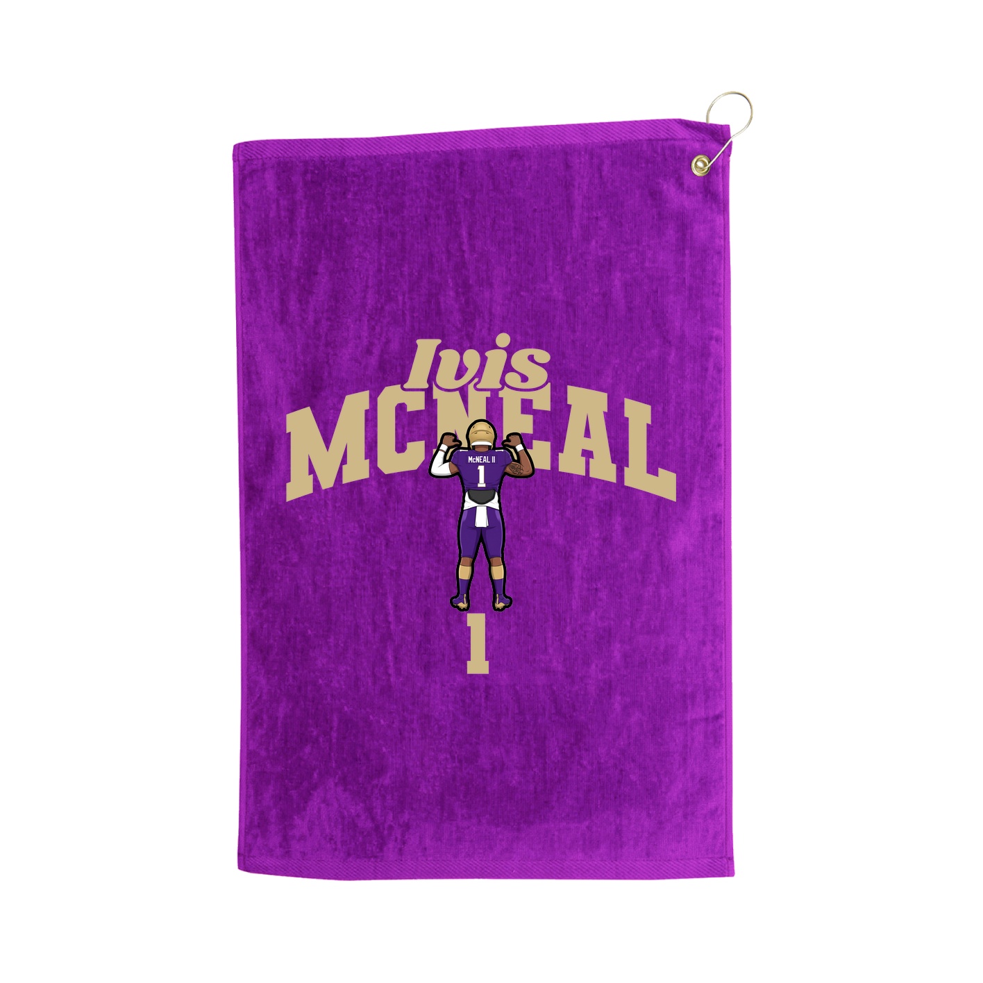 Golf Towel — Signature Arch in Purple