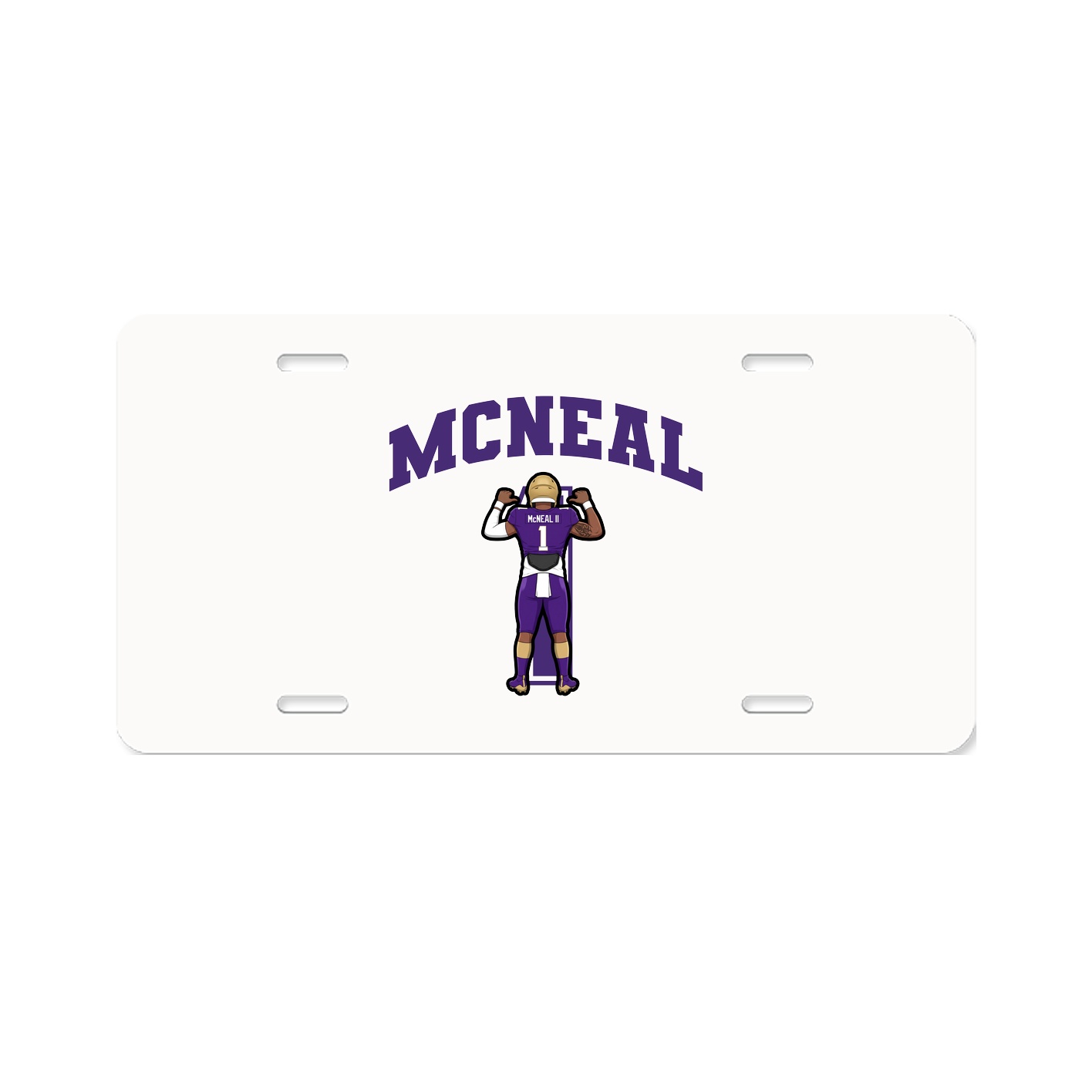 License Plate — Number in Classic