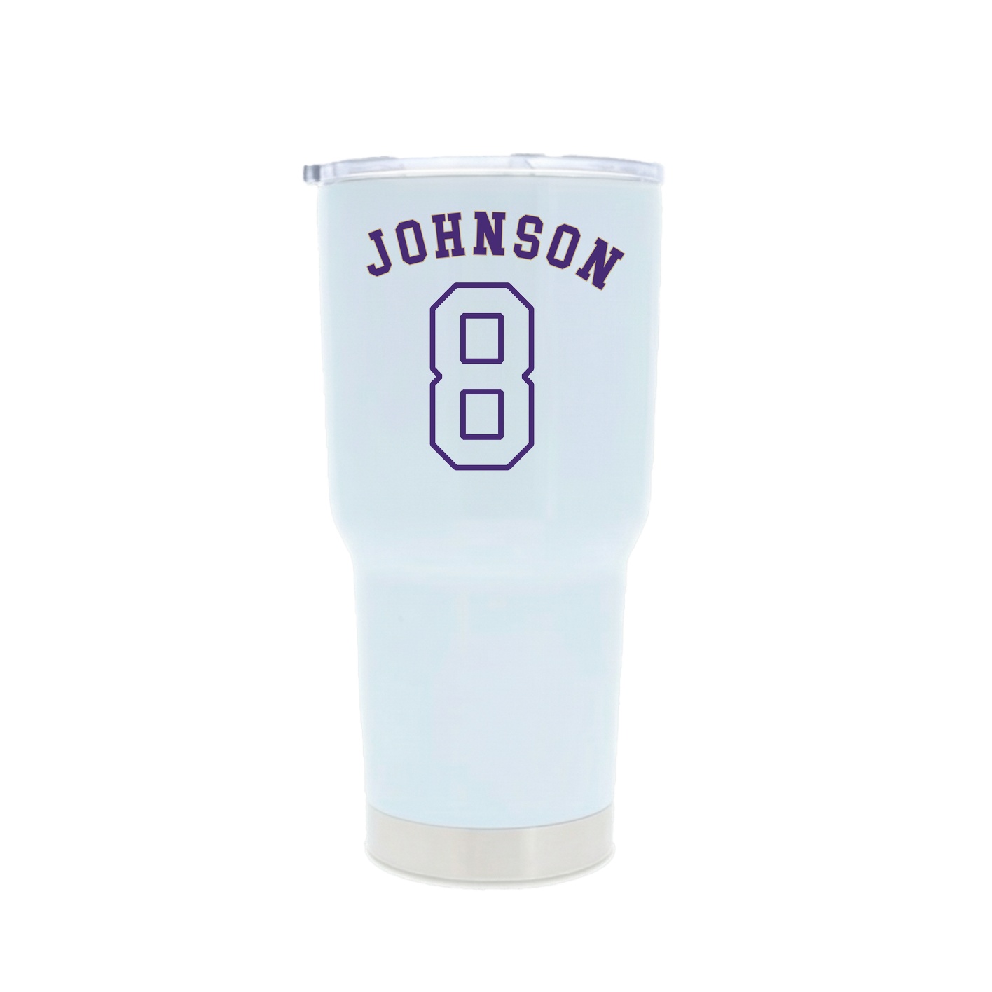 30oz Stainless Steel Tumbler — Shirsey Arch in White
