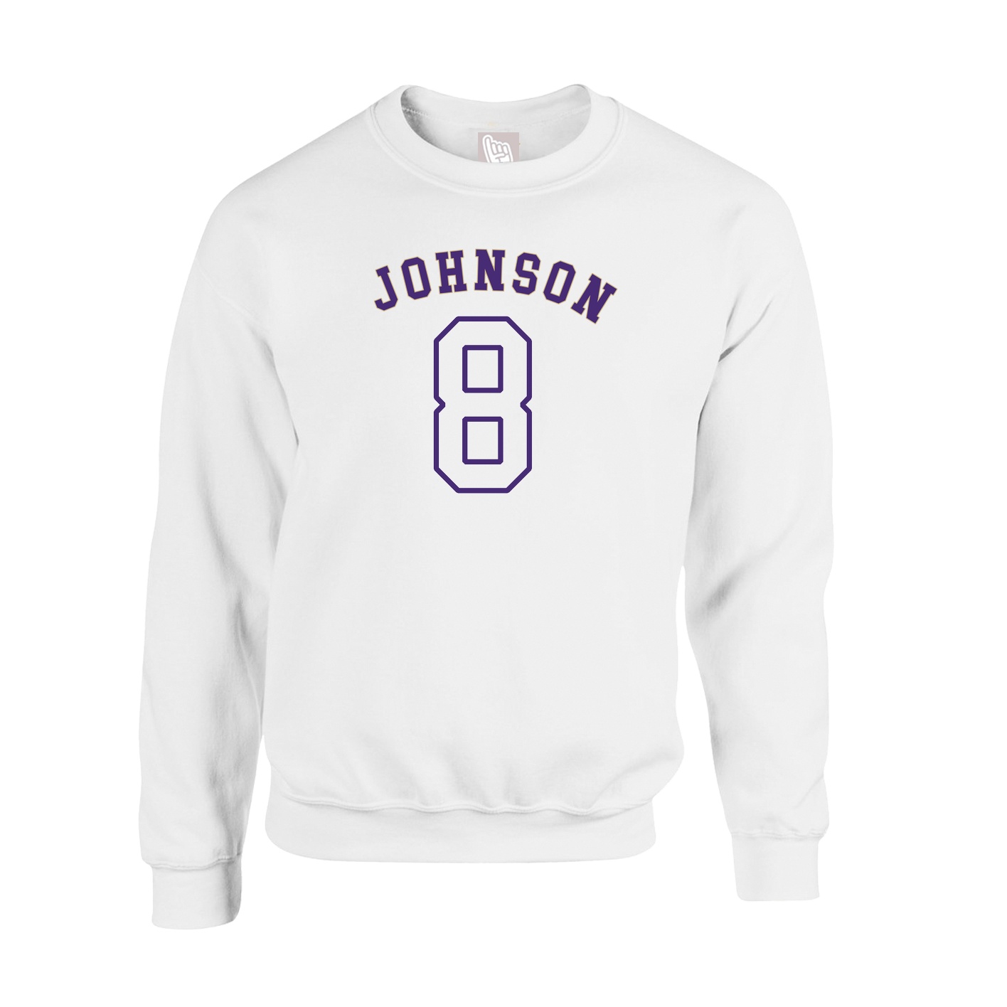 Fleece Crew — Shirsey Arch in White