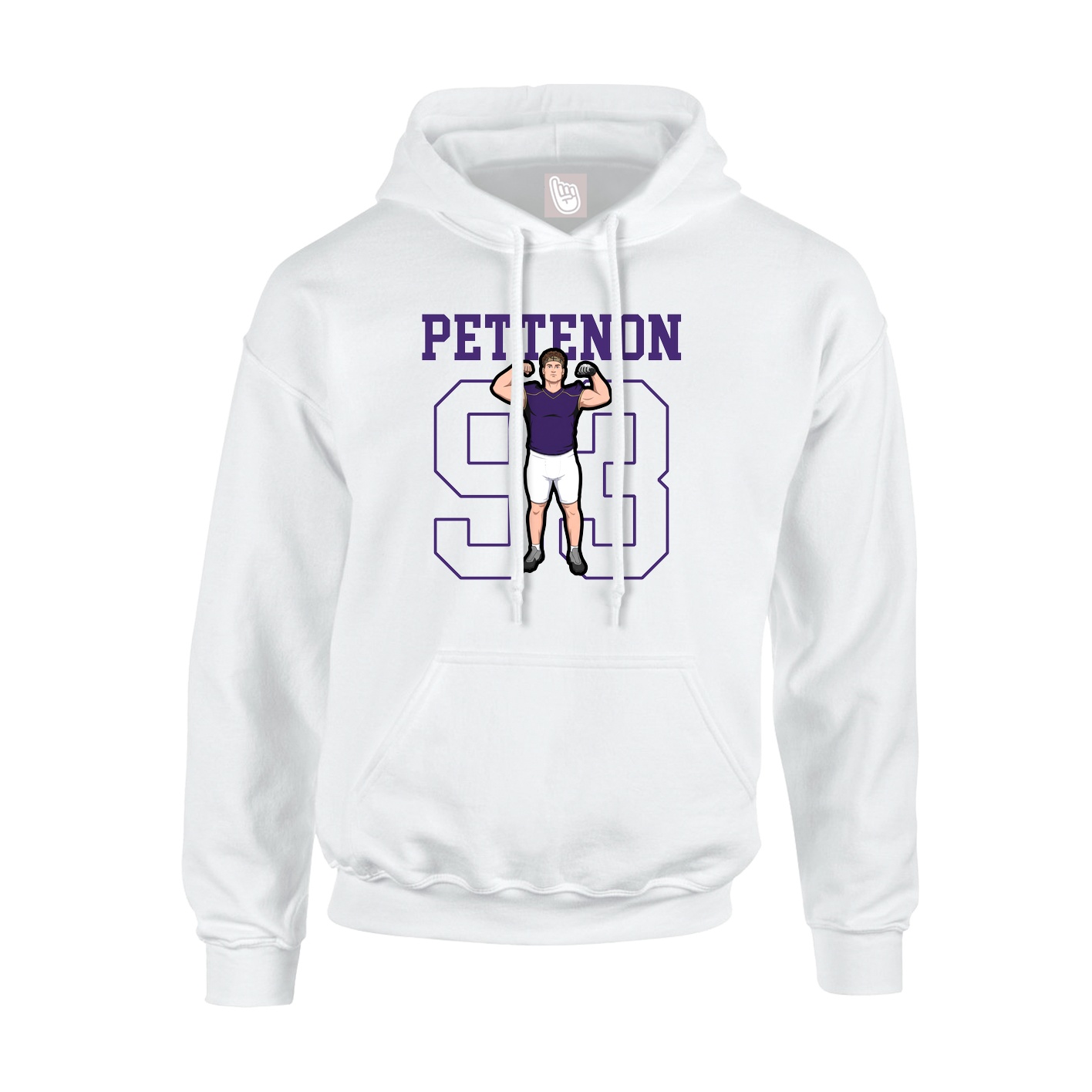 Hoodie — Shirsey in White