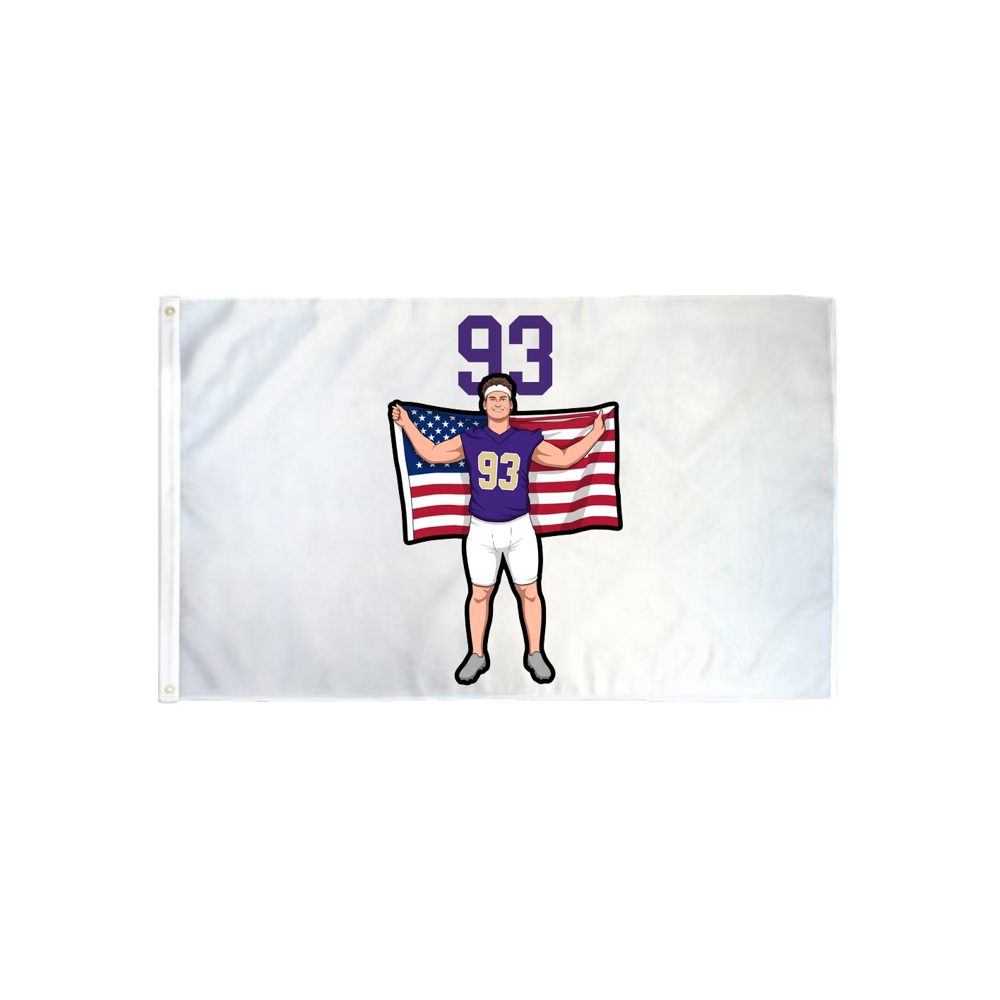 3x5 Flag — Number Top in Classic