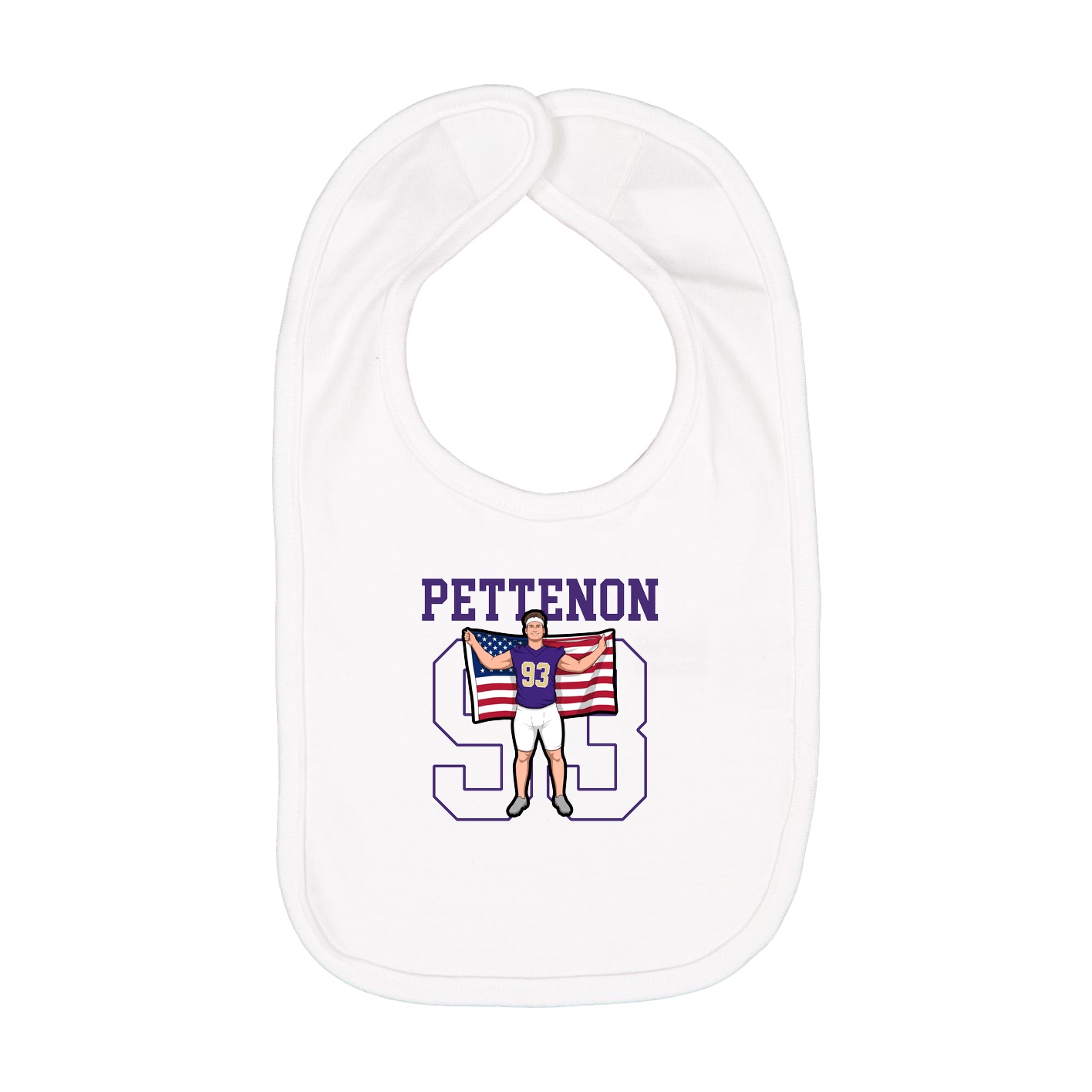 Infant Bib — Shirsey in White