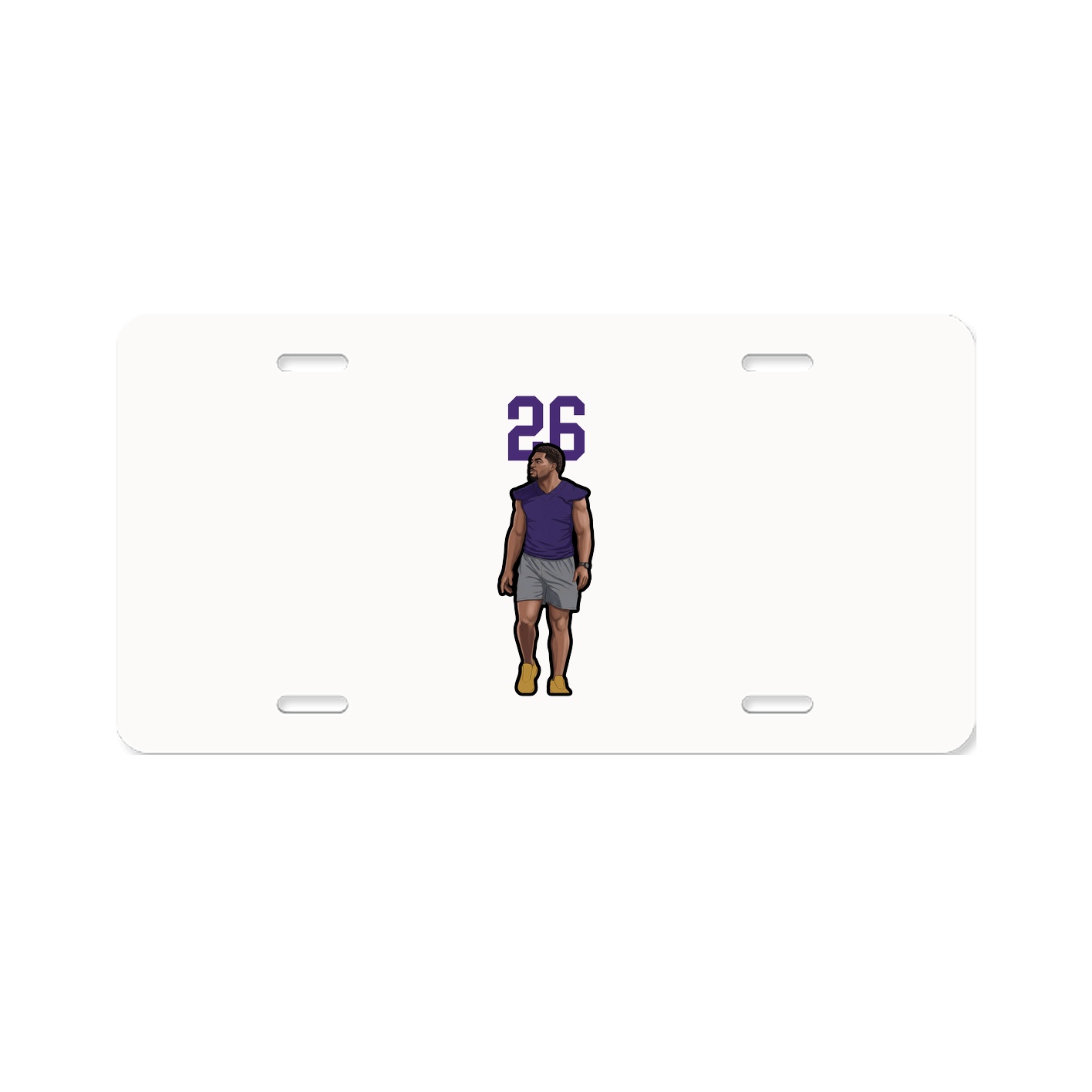 License Plate — Number Top in Classic