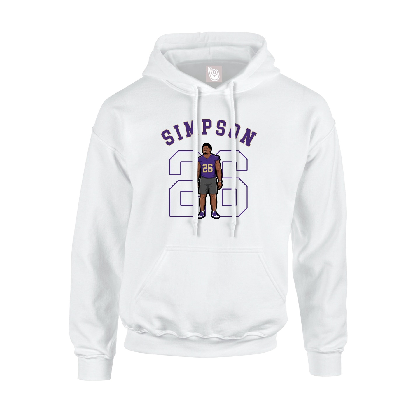 Hoodie — Shirsey Arch in White