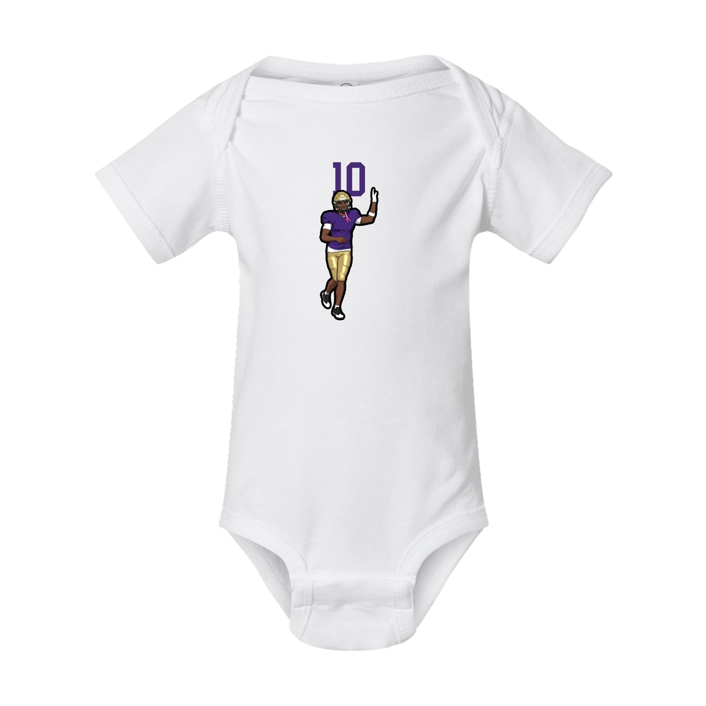 Baby Onesie — Number Top in White