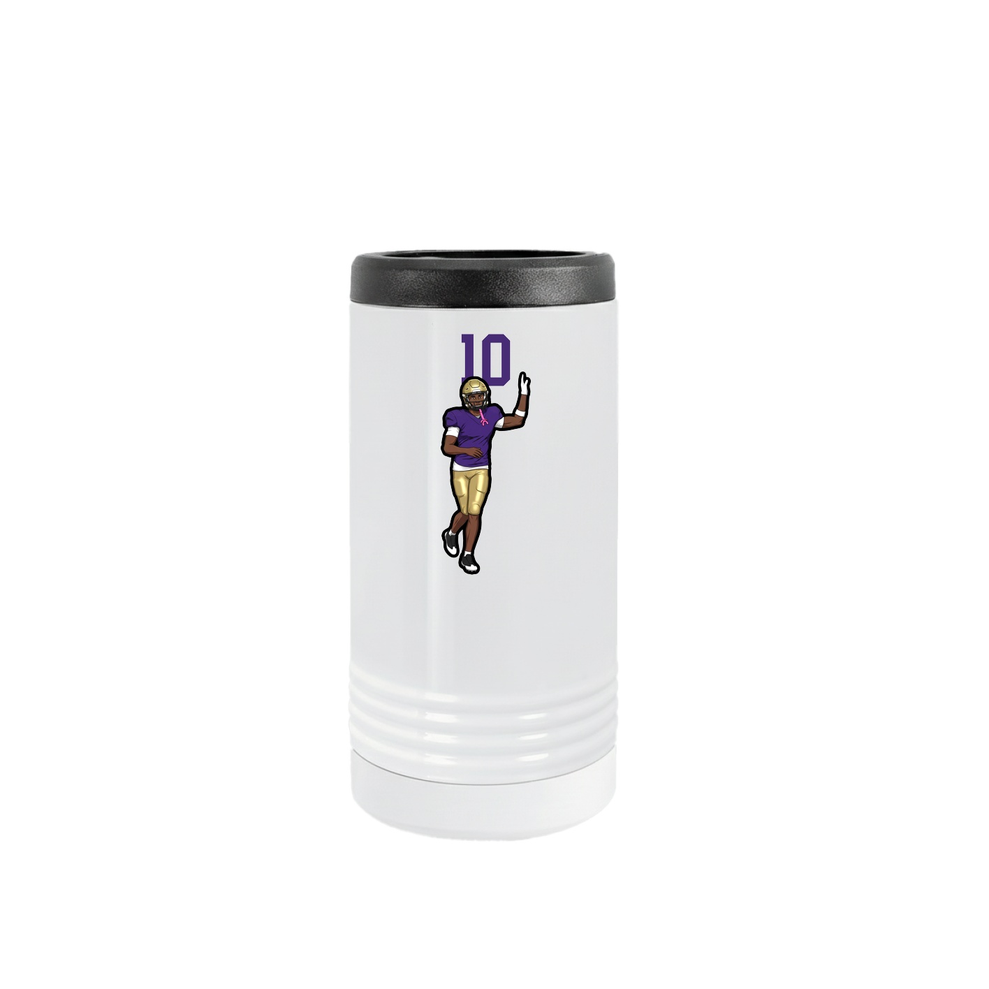 Slim Beverage Holder — Number Top in White