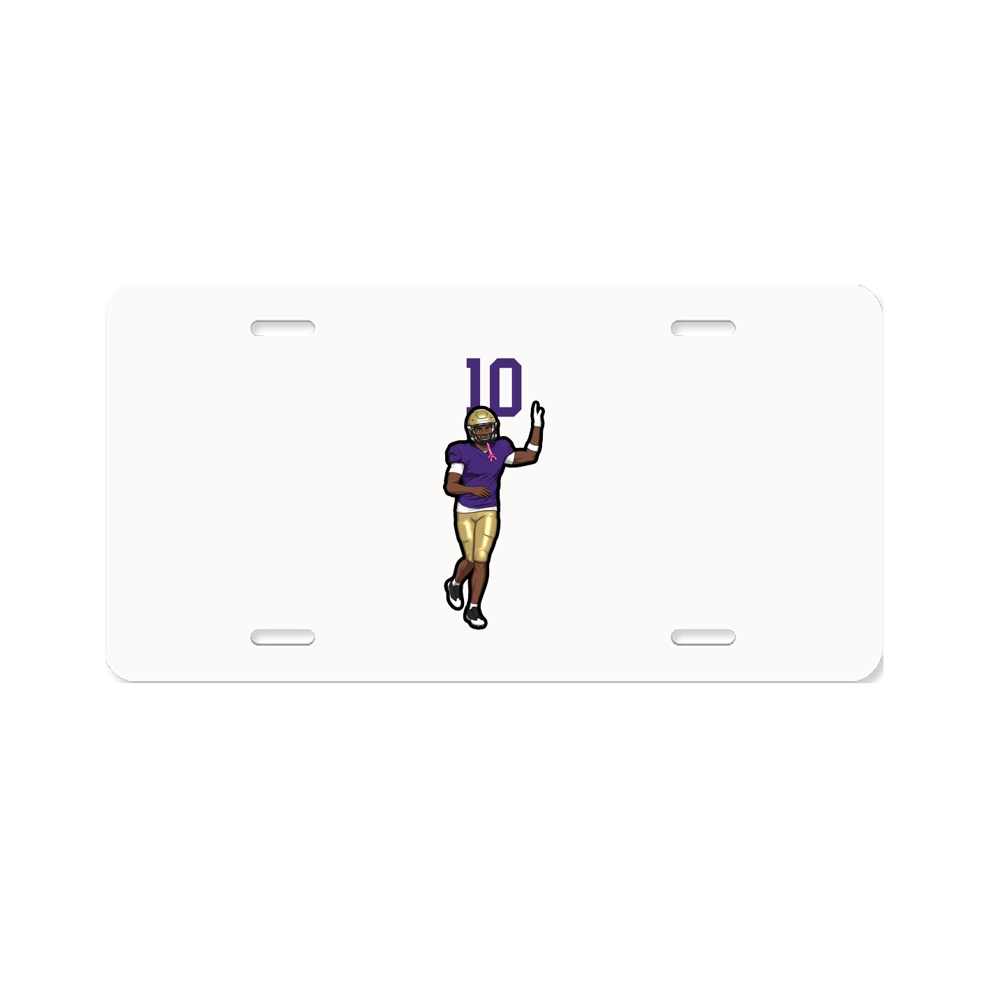 License Plate — Number Top in Classic