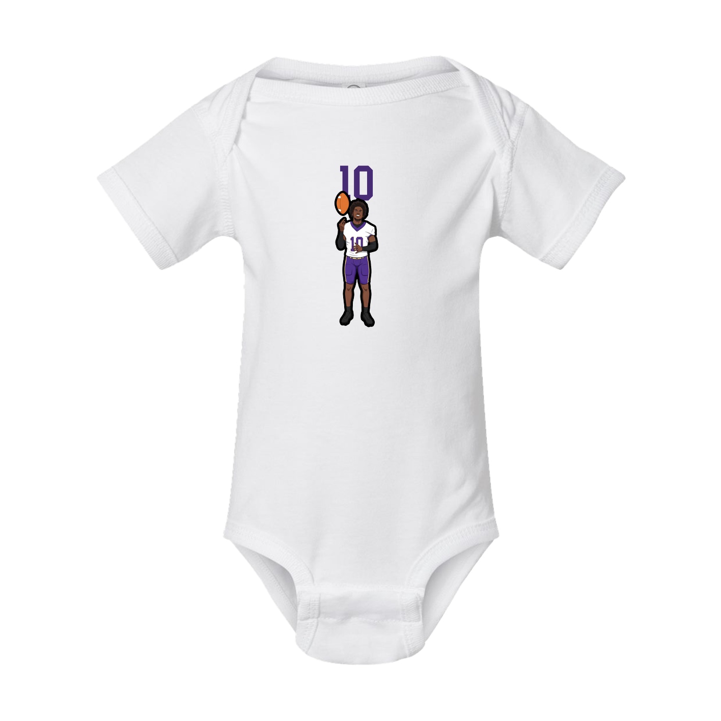 Baby Onesie — Number Top in White