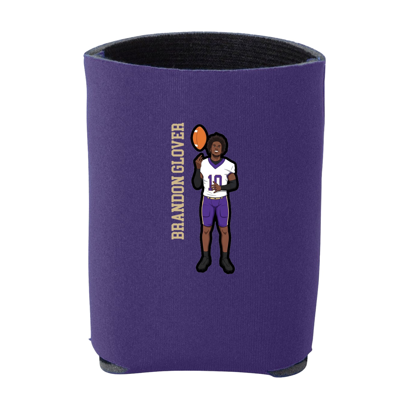 Can Holder — Name Vertical in Purple