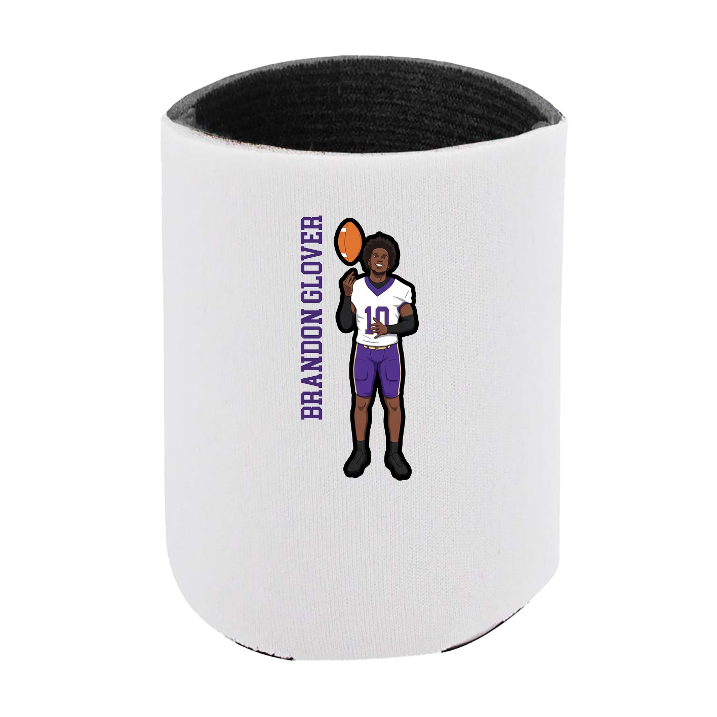 Can Holder — Name Vertical in White