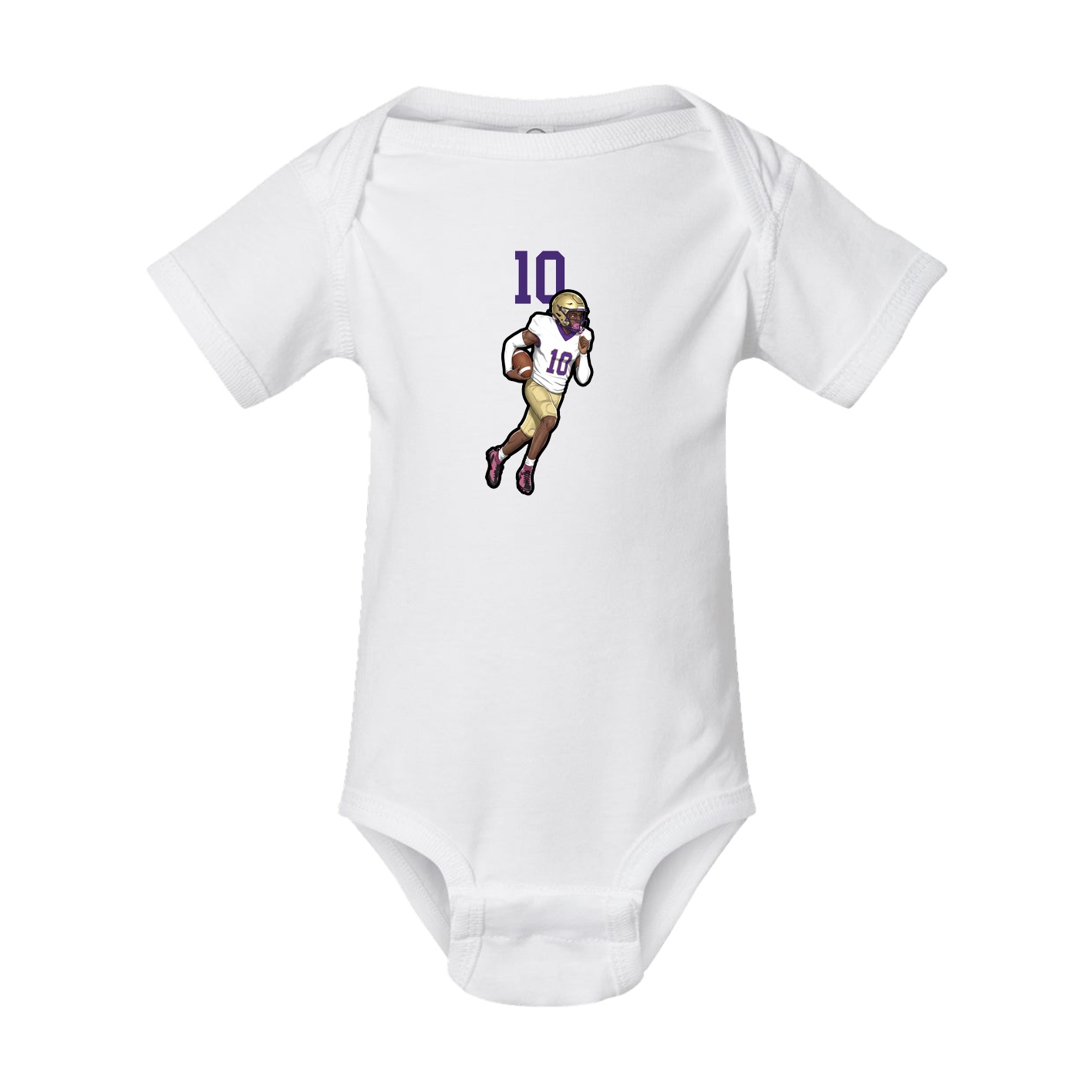 Baby Onesie — Number Top in White