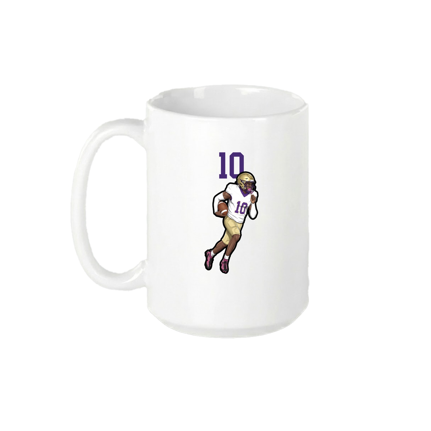 15oz Coffee Mug — Number Top in White