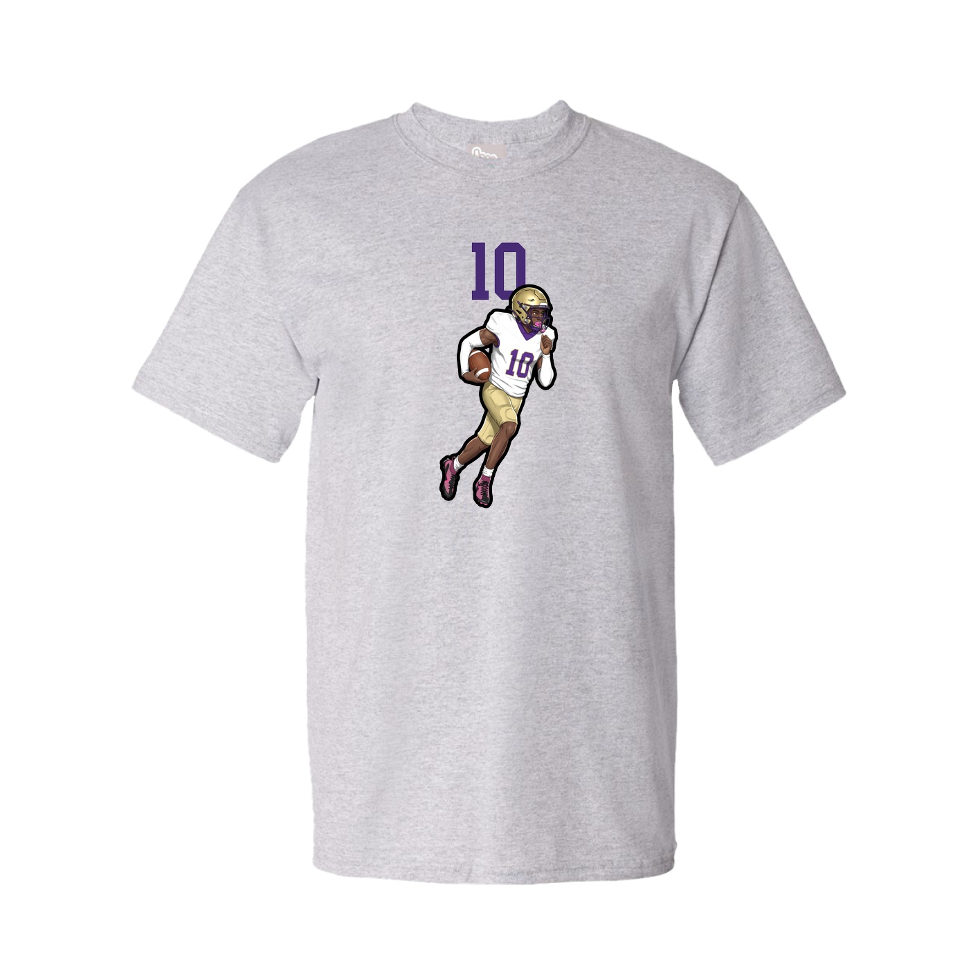 Youth Tee — Number Top in Grey